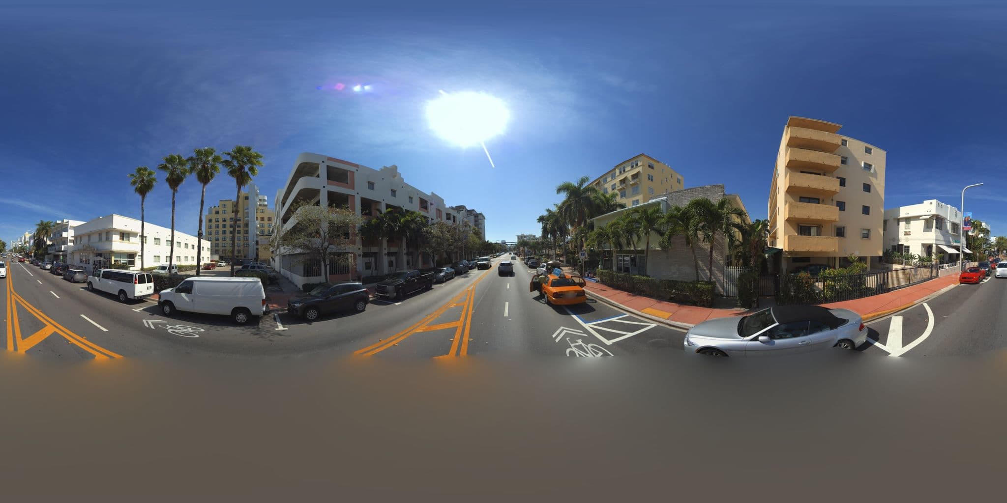 Street view near The Shepley, Miami Beach