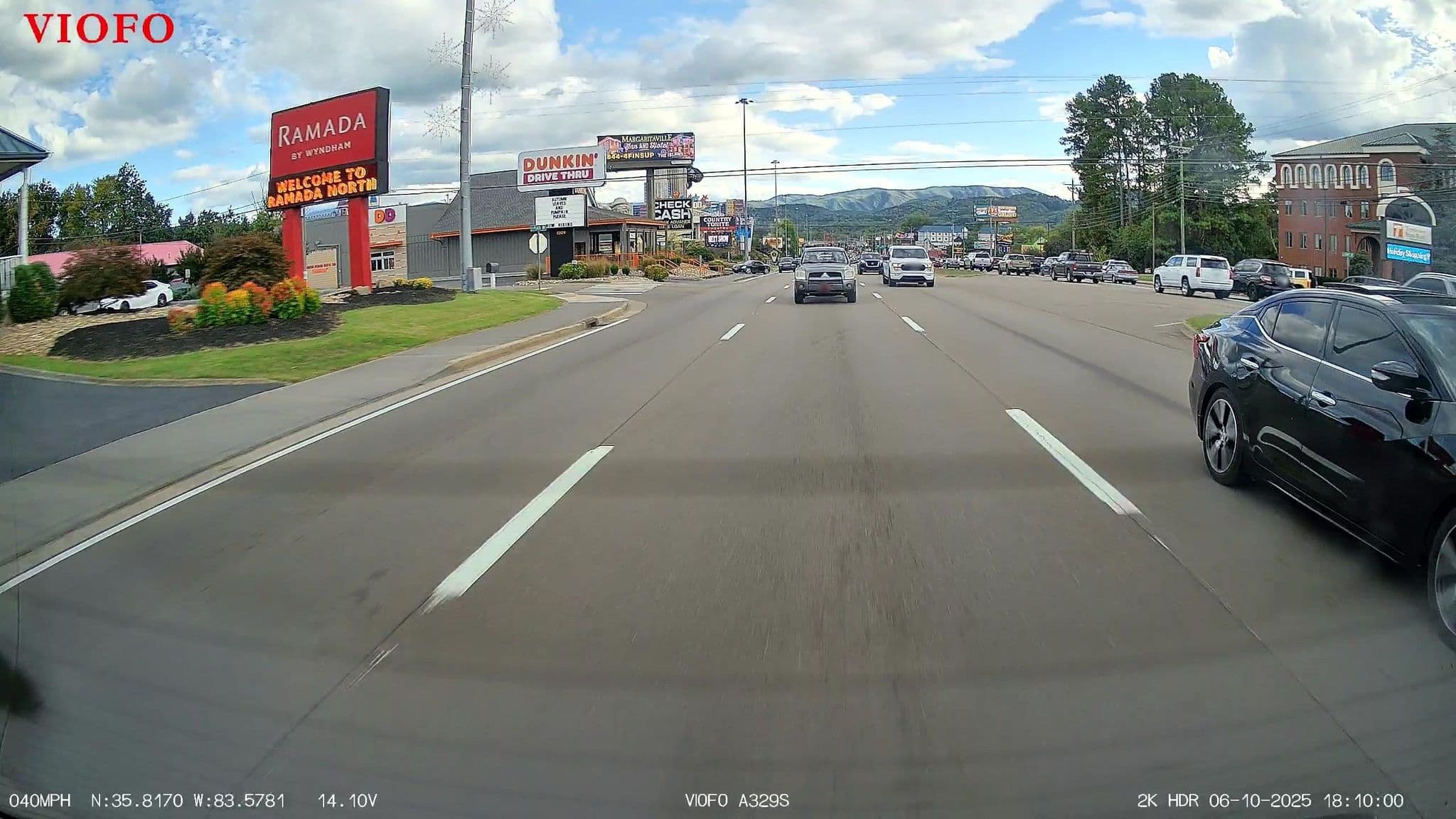 Street view near Ramada, Pigeon Forge — © DriveWithHoang (CC BY-SA · Mapillary)