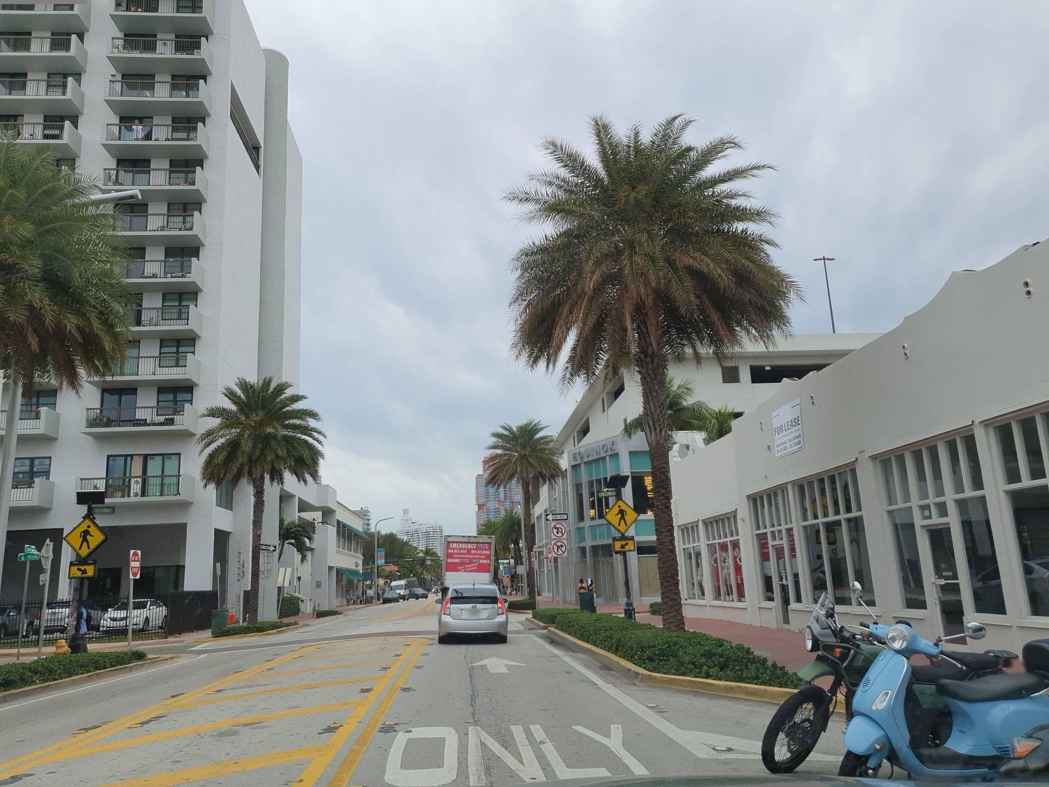 Street view near Ithaca of South Beach Hotel, Miami Beach