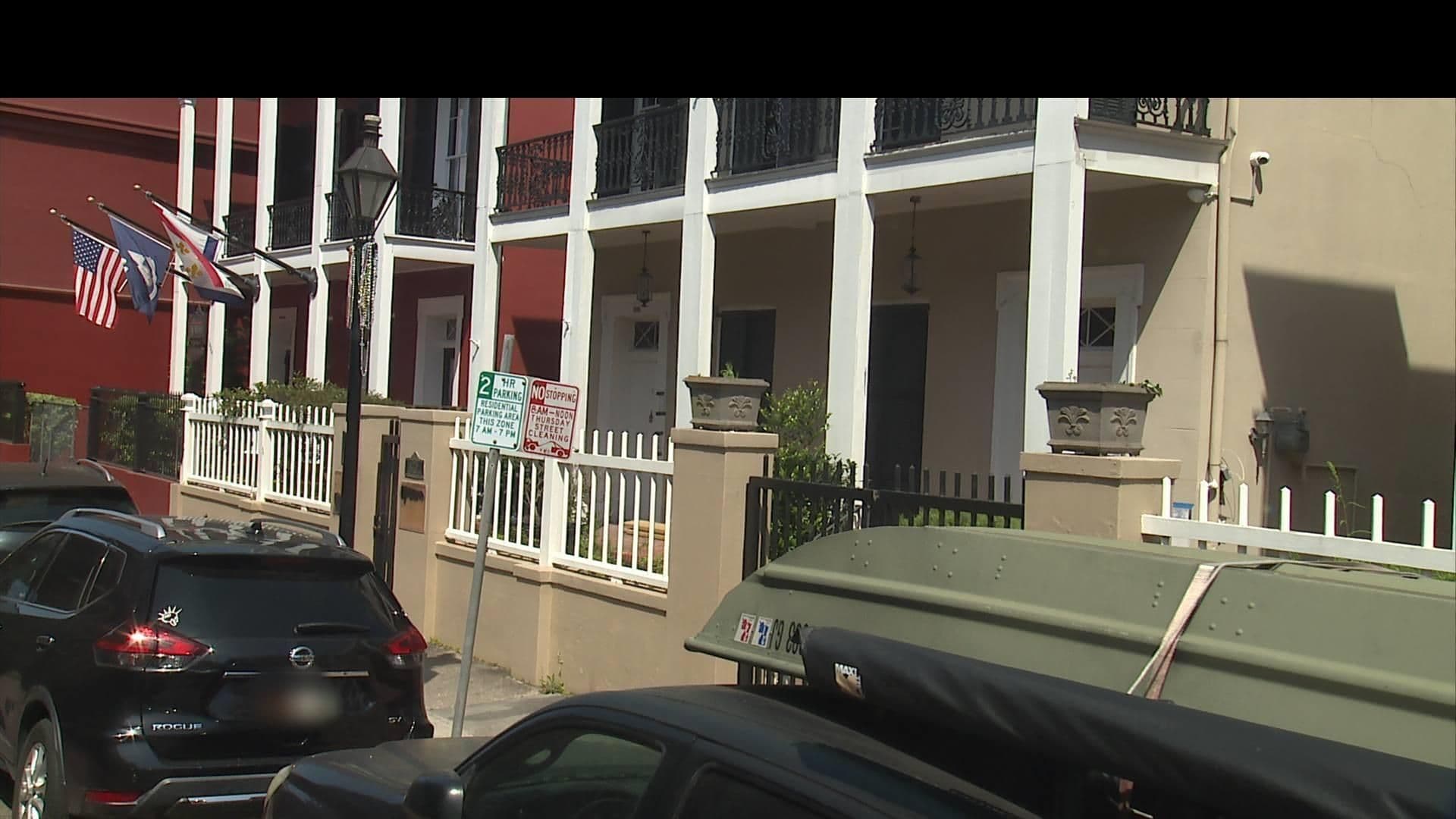 Street view near Le Richelieu in the French Quarter, New Orleans