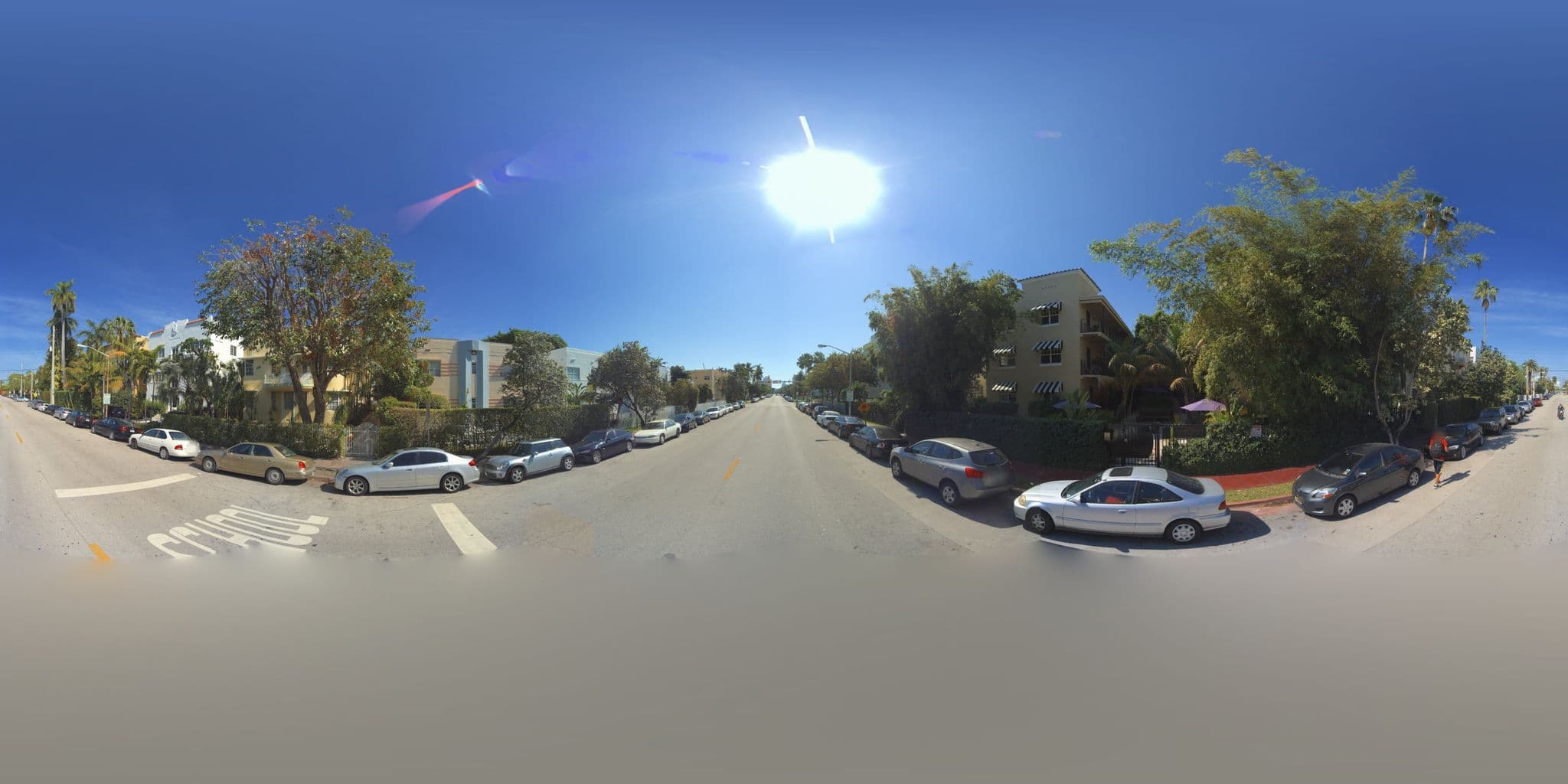Street view near Sunbrite Apartments, Miami Beach