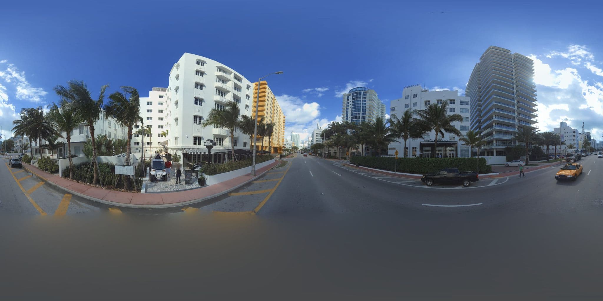Street view near Hotel Croydon, Miami Beach