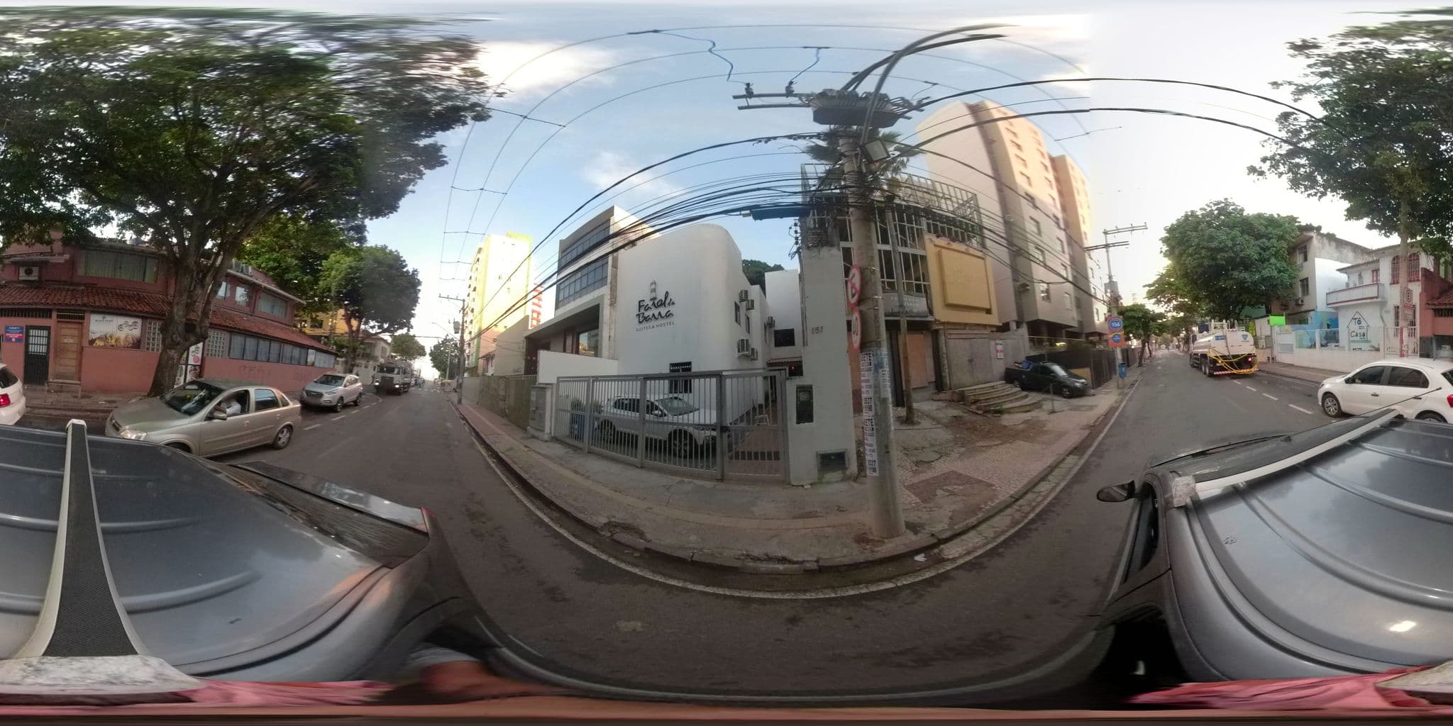 Street view near Pousada Estrela do Mar, Salvador — © britopatricia (CC BY-SA · Mapillary)