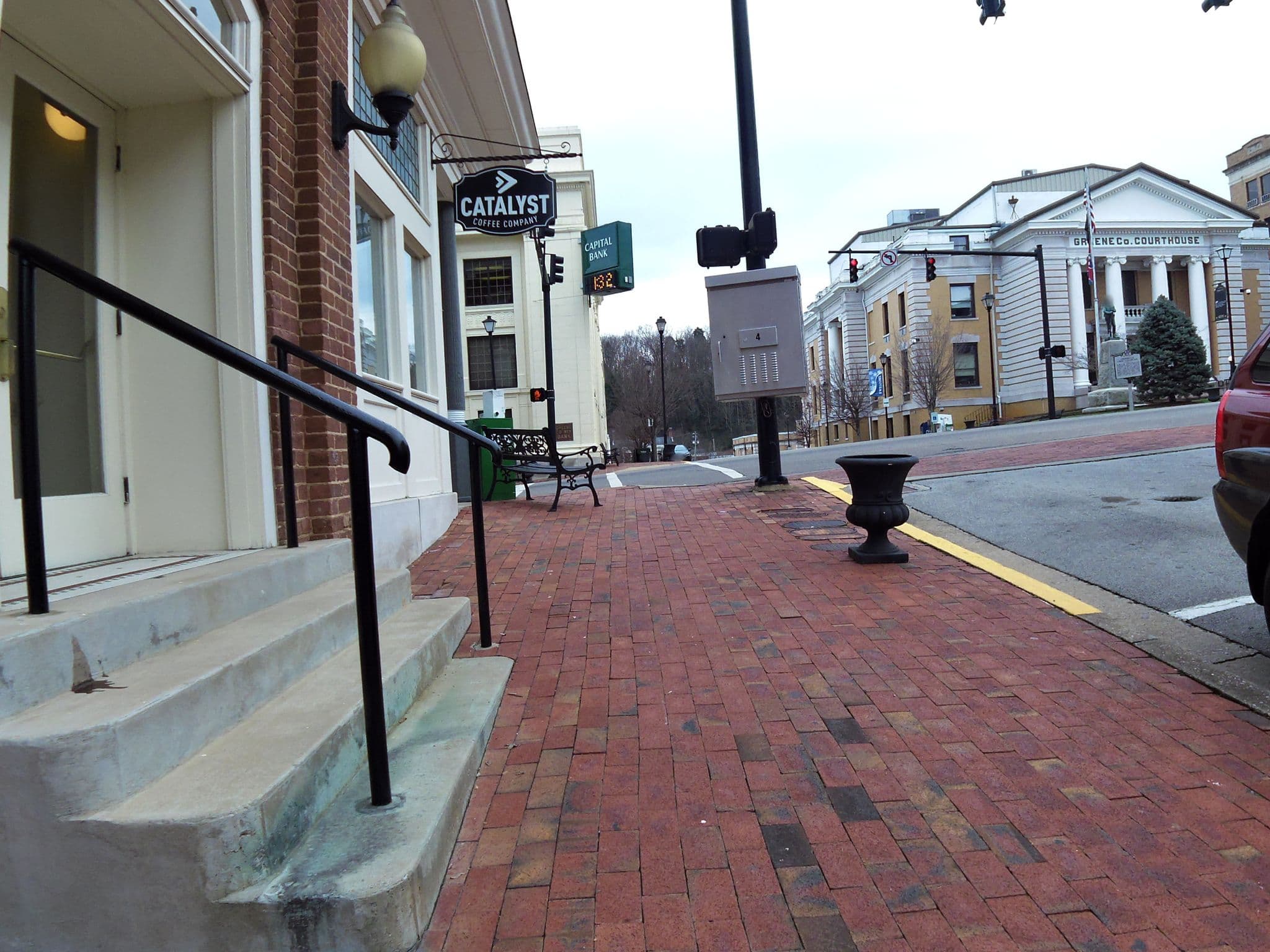 Street view near General Morgan Inn & Conference Center, Greeneville — © allen (CC BY-SA · Mapillary)
