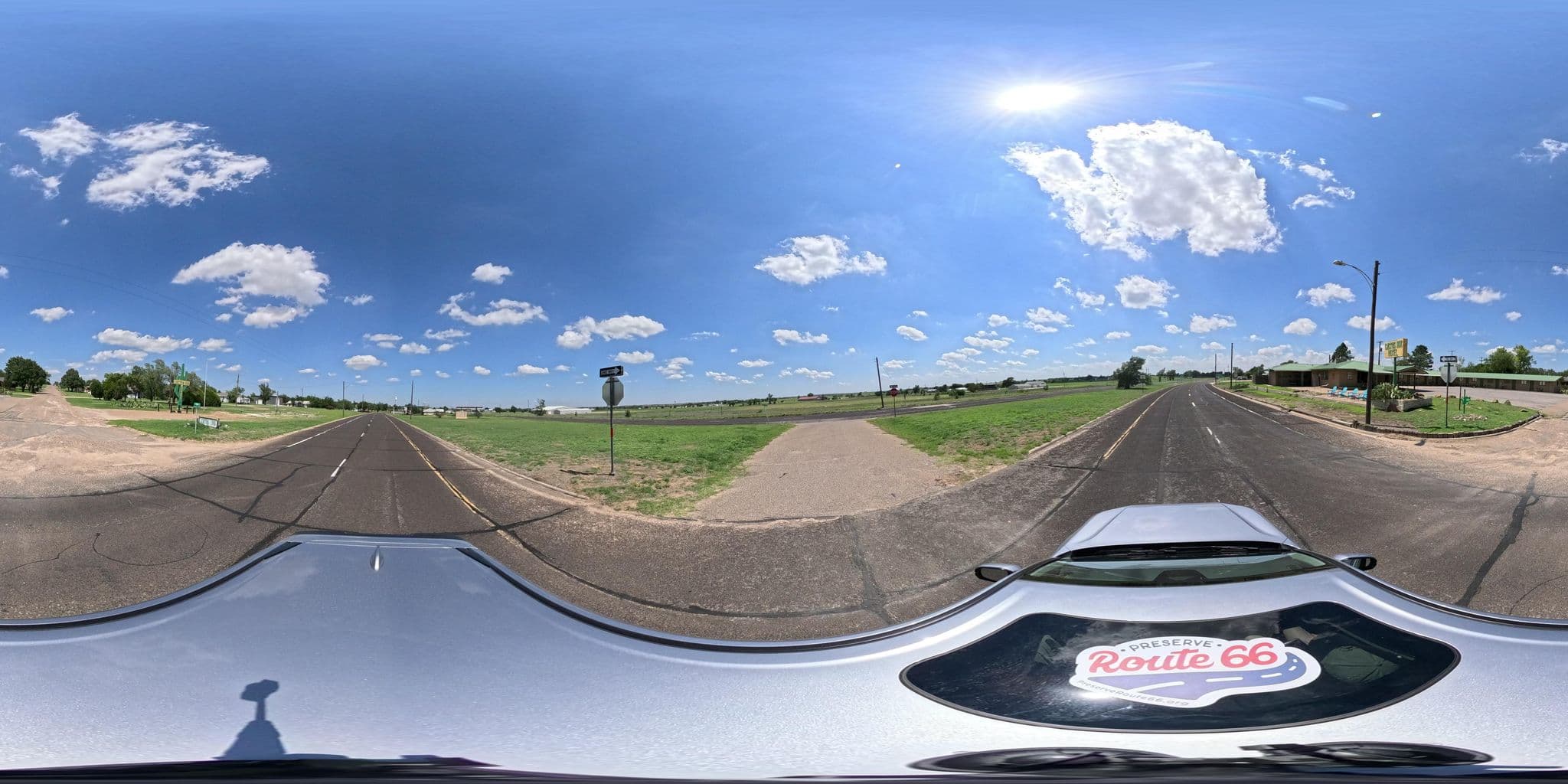 Street view near Cactus Inn, Shamrock — © nthp_gis (CC BY-SA · Mapillary)