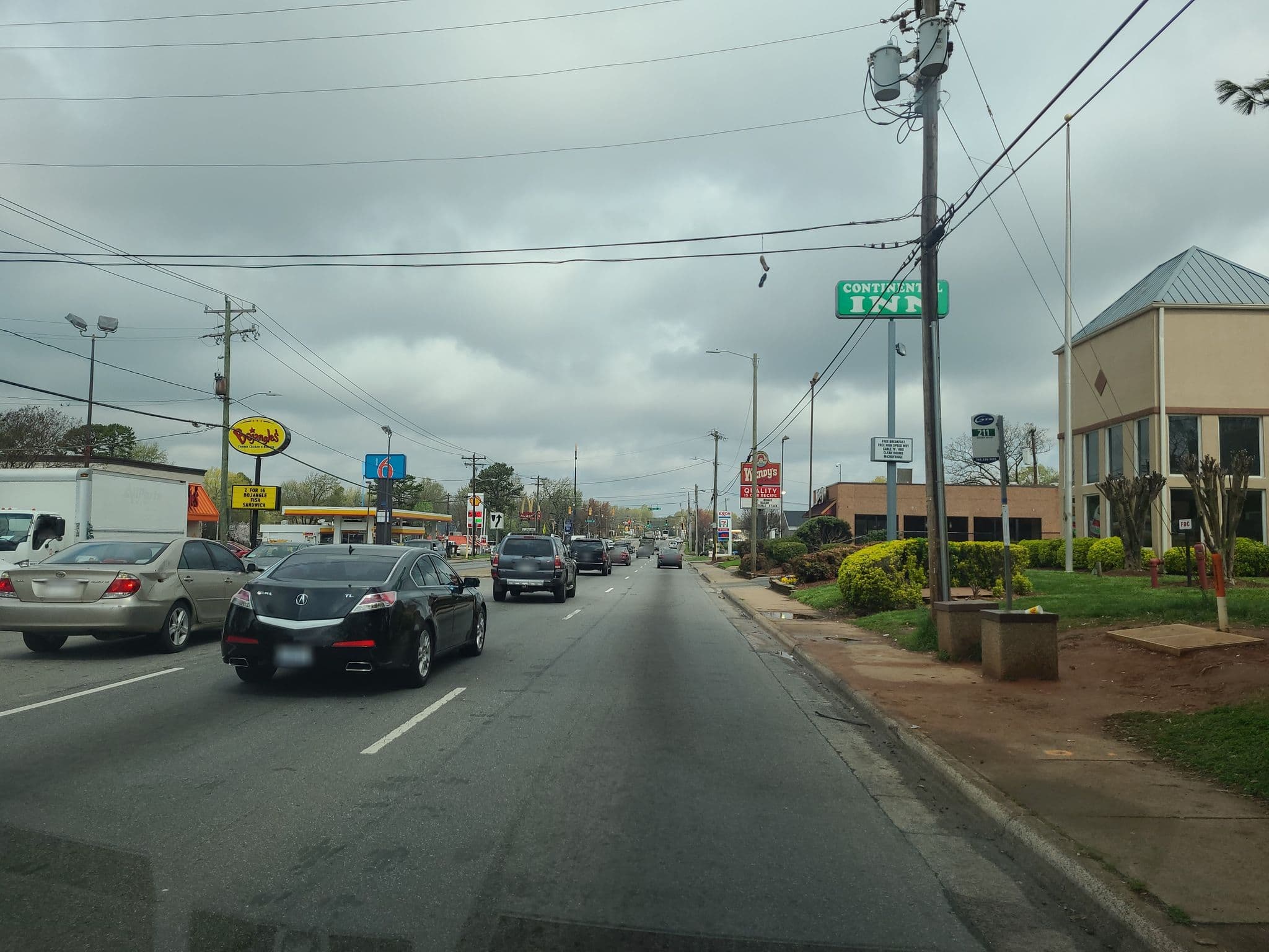 Street view near Continental Inn, Charlotte