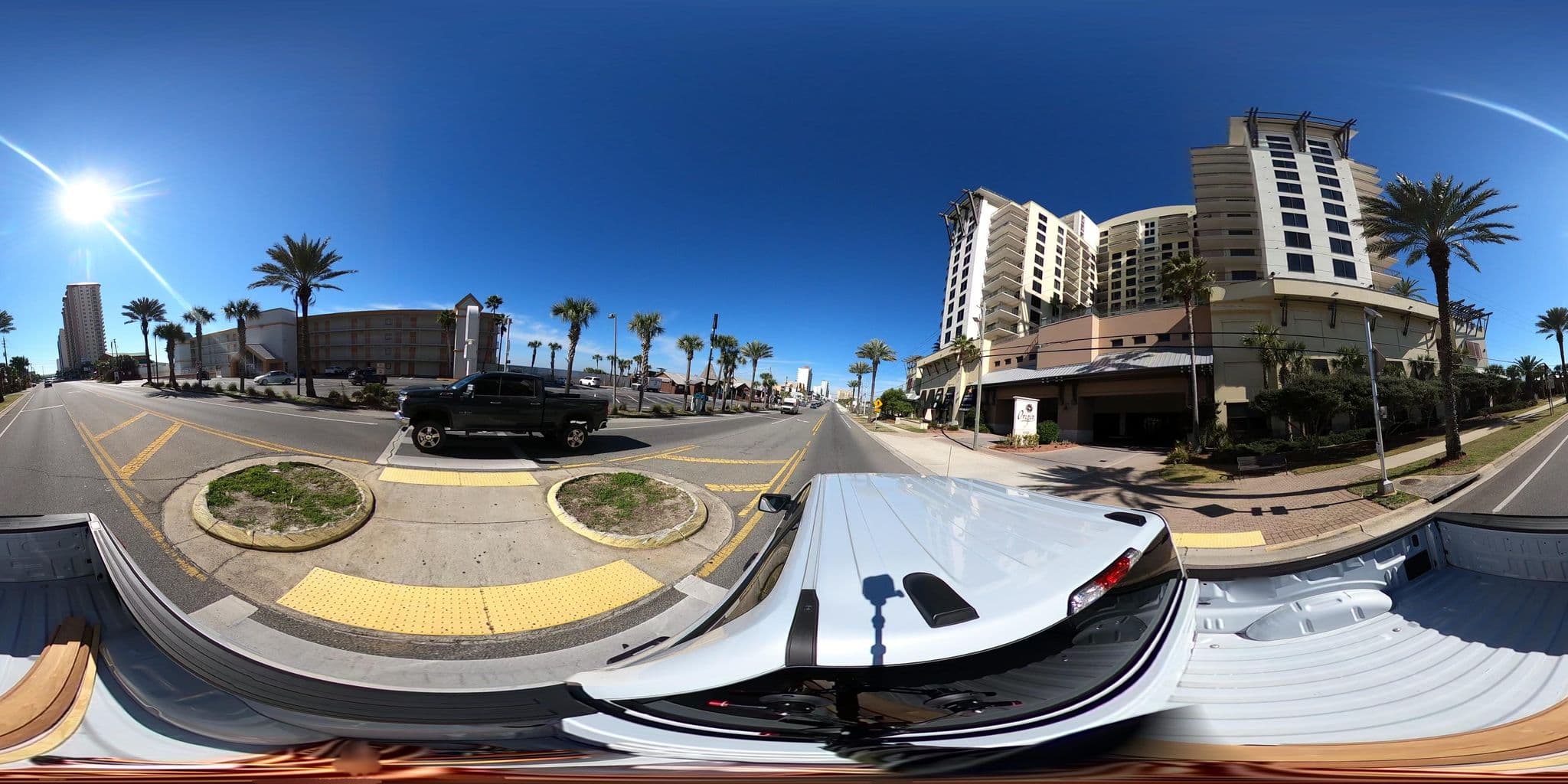 Street view near Origin Beach Resort, Panama City Beach