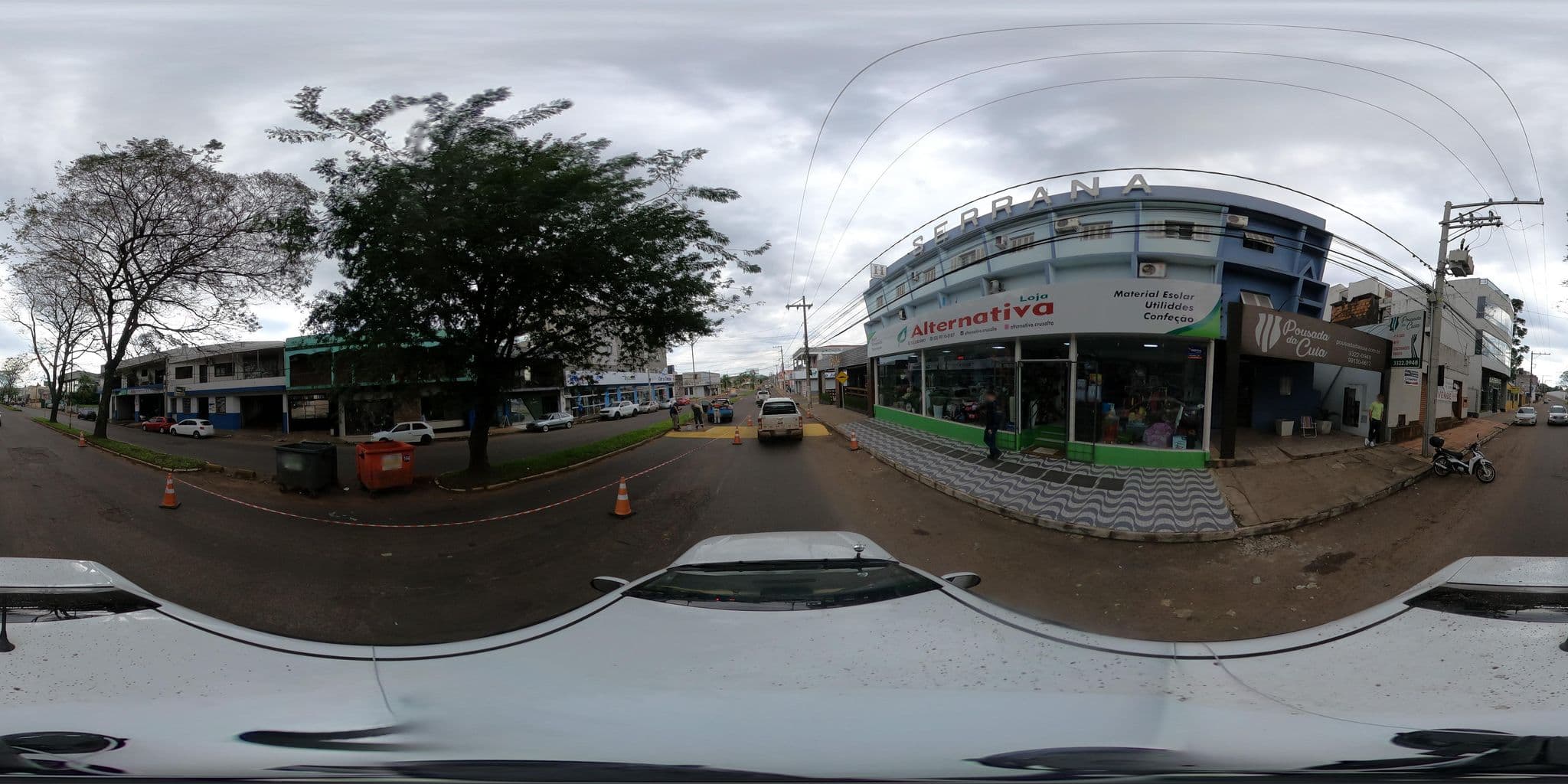 Street view near Hotel Serrana, Cruz Alta — © santamariense (CC BY-SA · Mapillary)