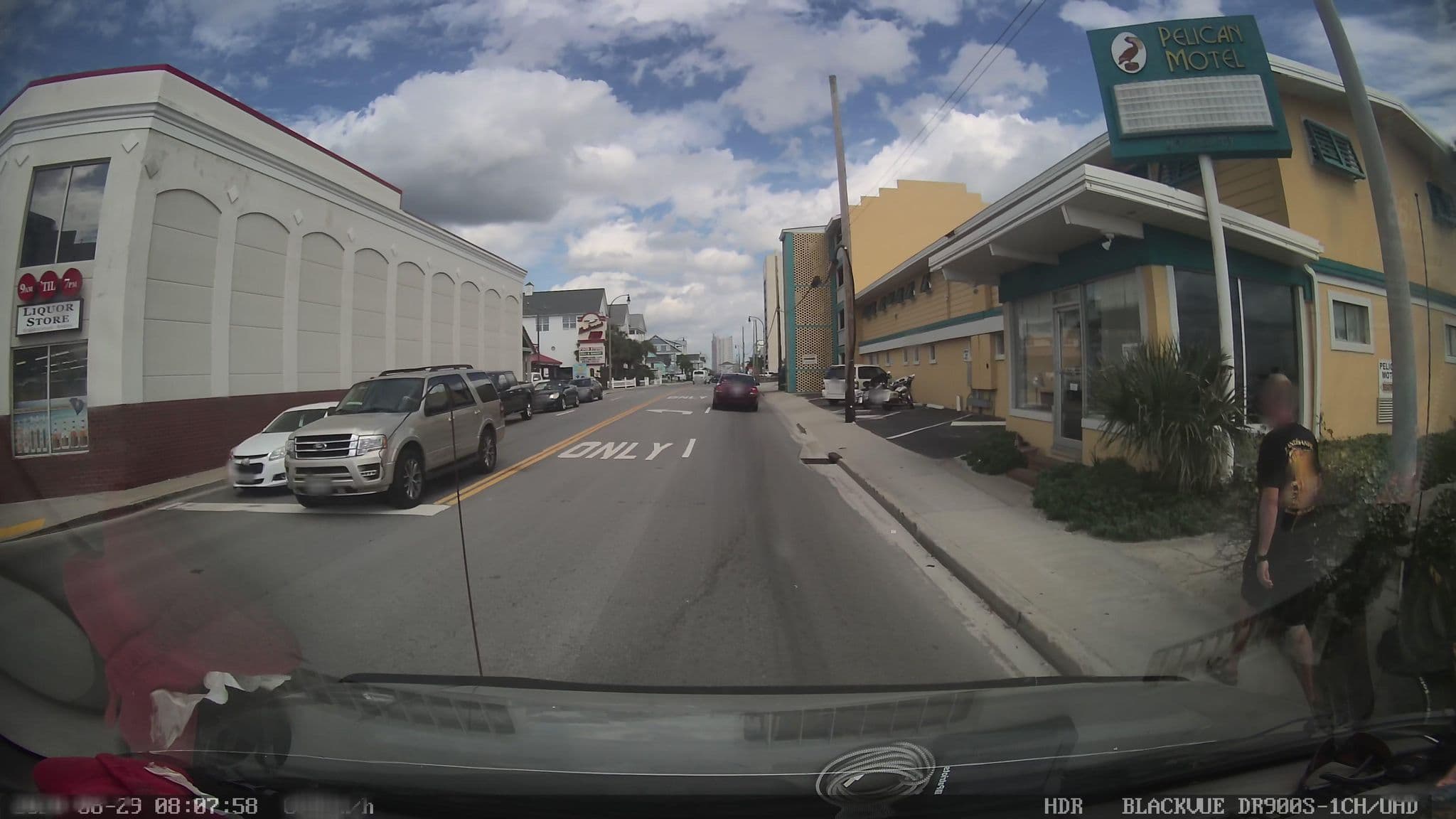Street view near Pelican Motel, North Myrtle Beach