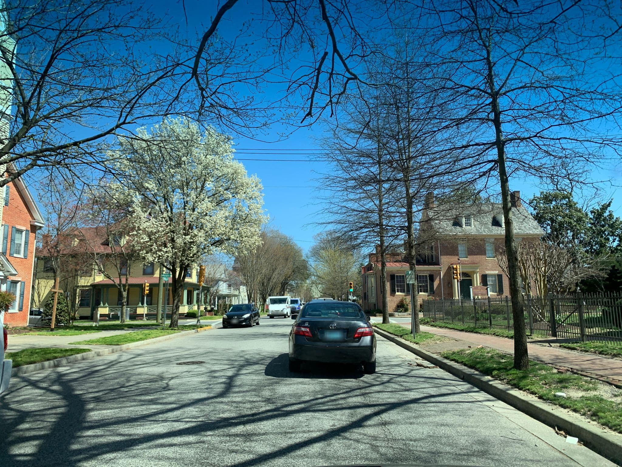 Street view near Bishop's House Bed and Breakfast, Grasonville — © mdroads (CC BY-SA · Mapillary)