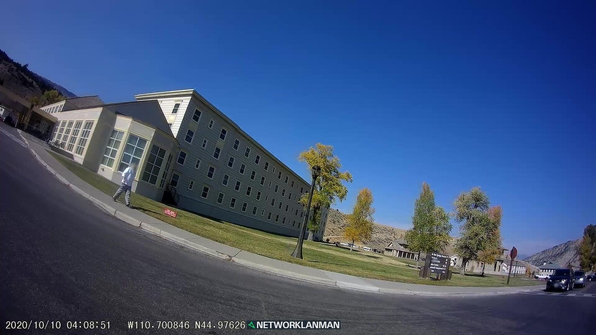 Street view near Mammoth Hot Springs Hotel, West Yellowstone