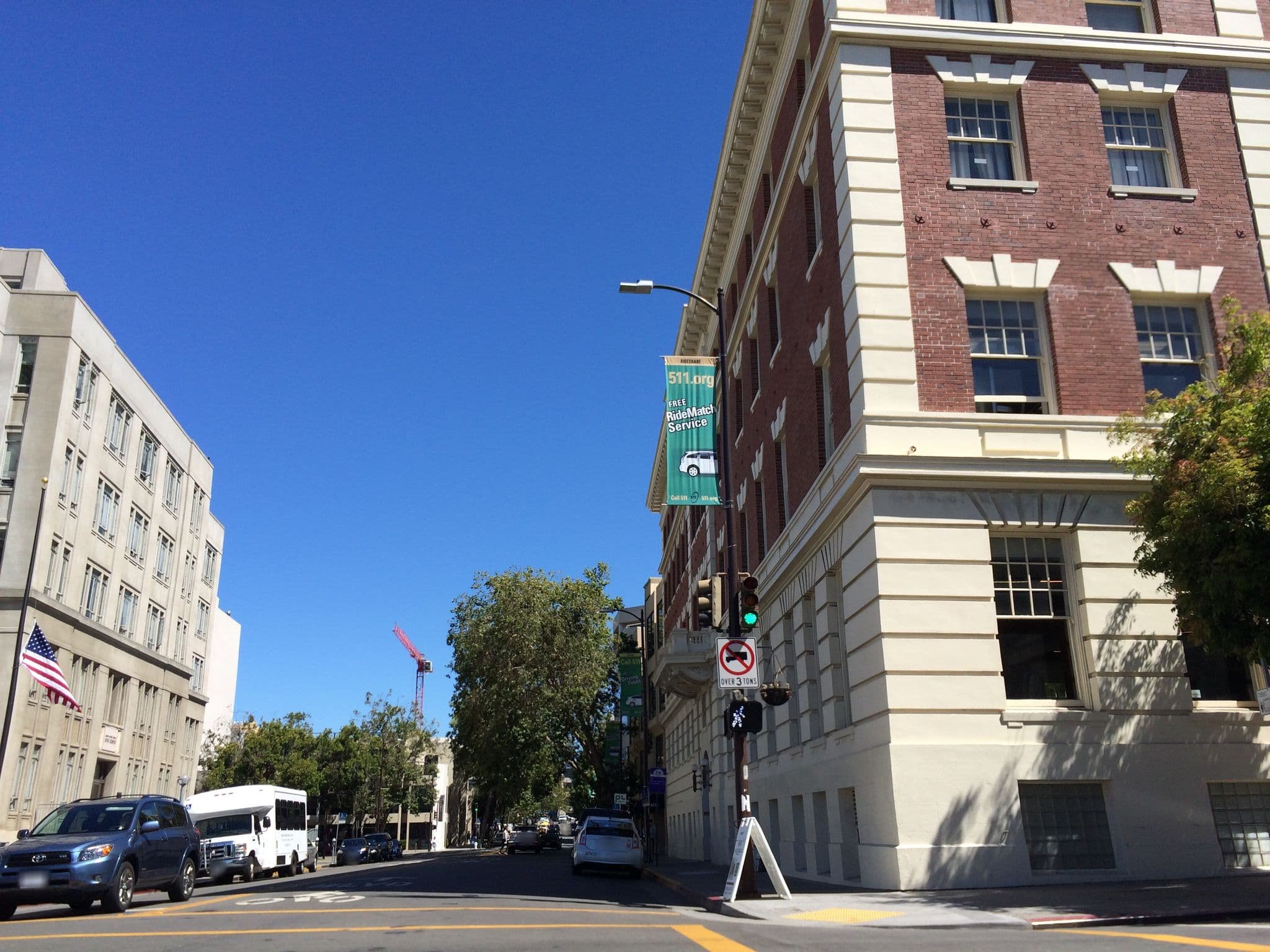 Street view near Downtown Berkeley YMCA Hotel, Berkeley — © dchiles (CC BY-SA · Mapillary)