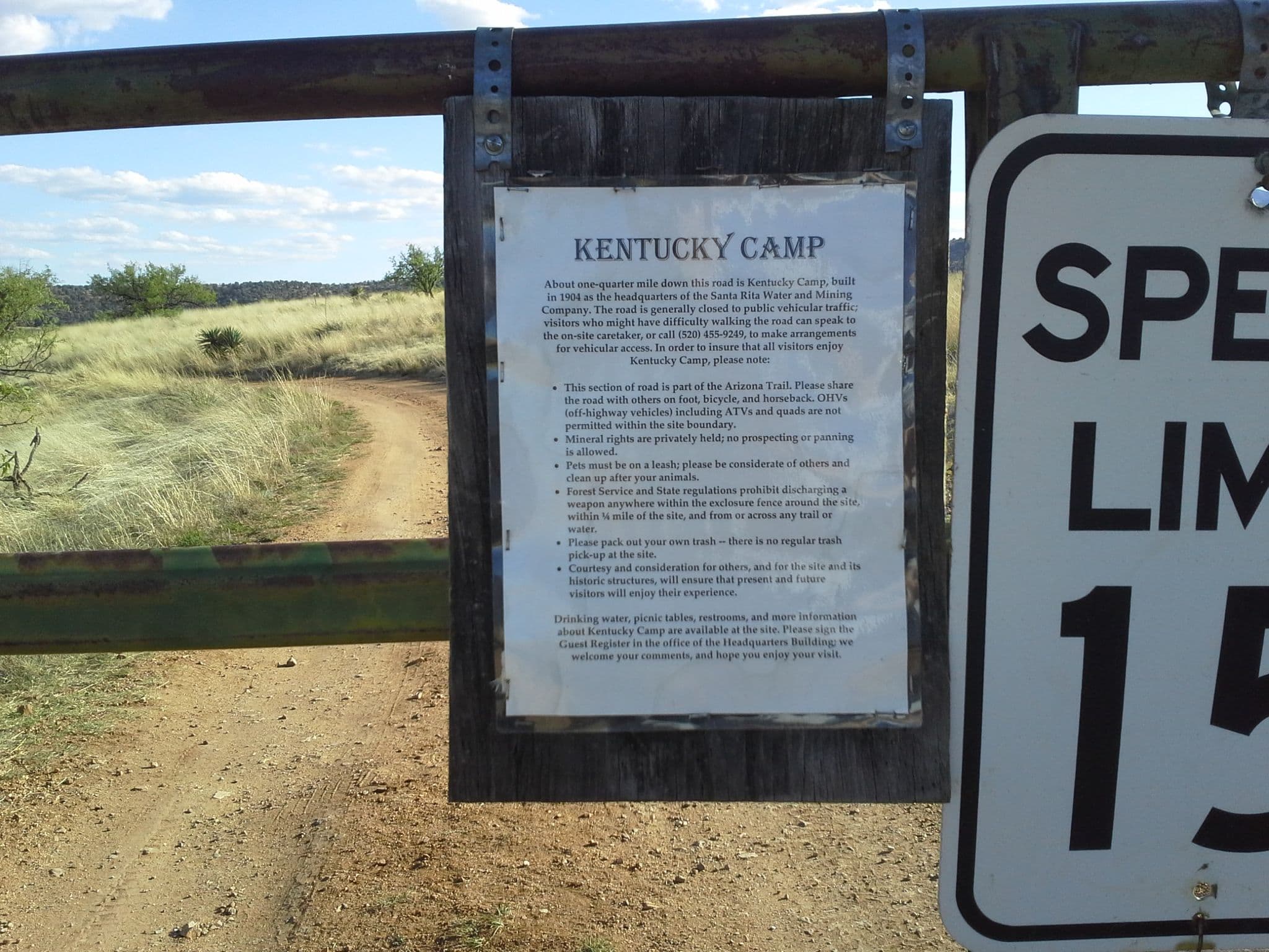 Street view near Kentucky Camp Dispersed Camping Area, Corona de Tucson — © drkludge (CC BY-SA · Mapillary)