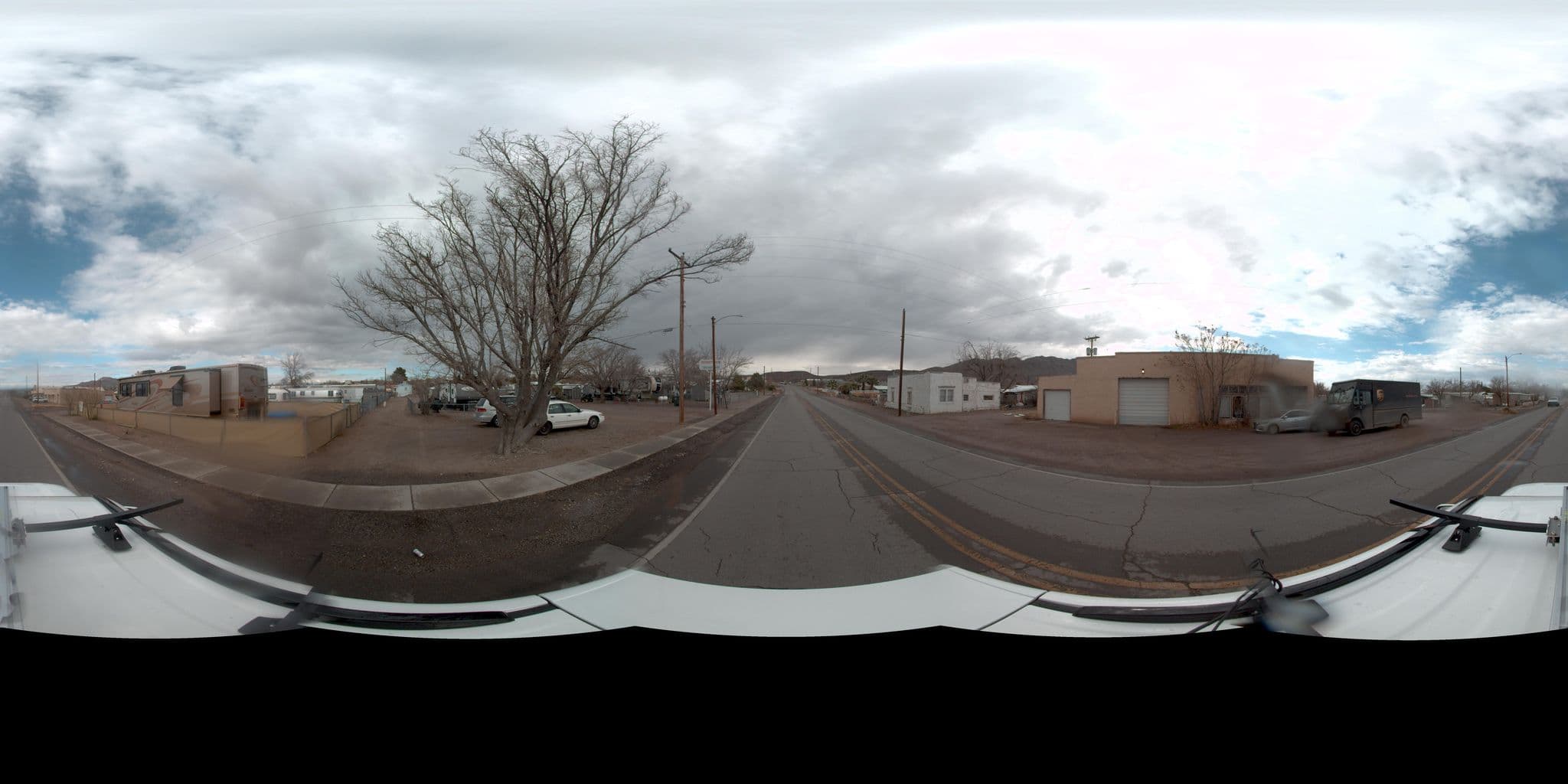 Street view near Desert Sun Trailer Park, Truth or Consequences — © rking (CC BY-SA · Mapillary)