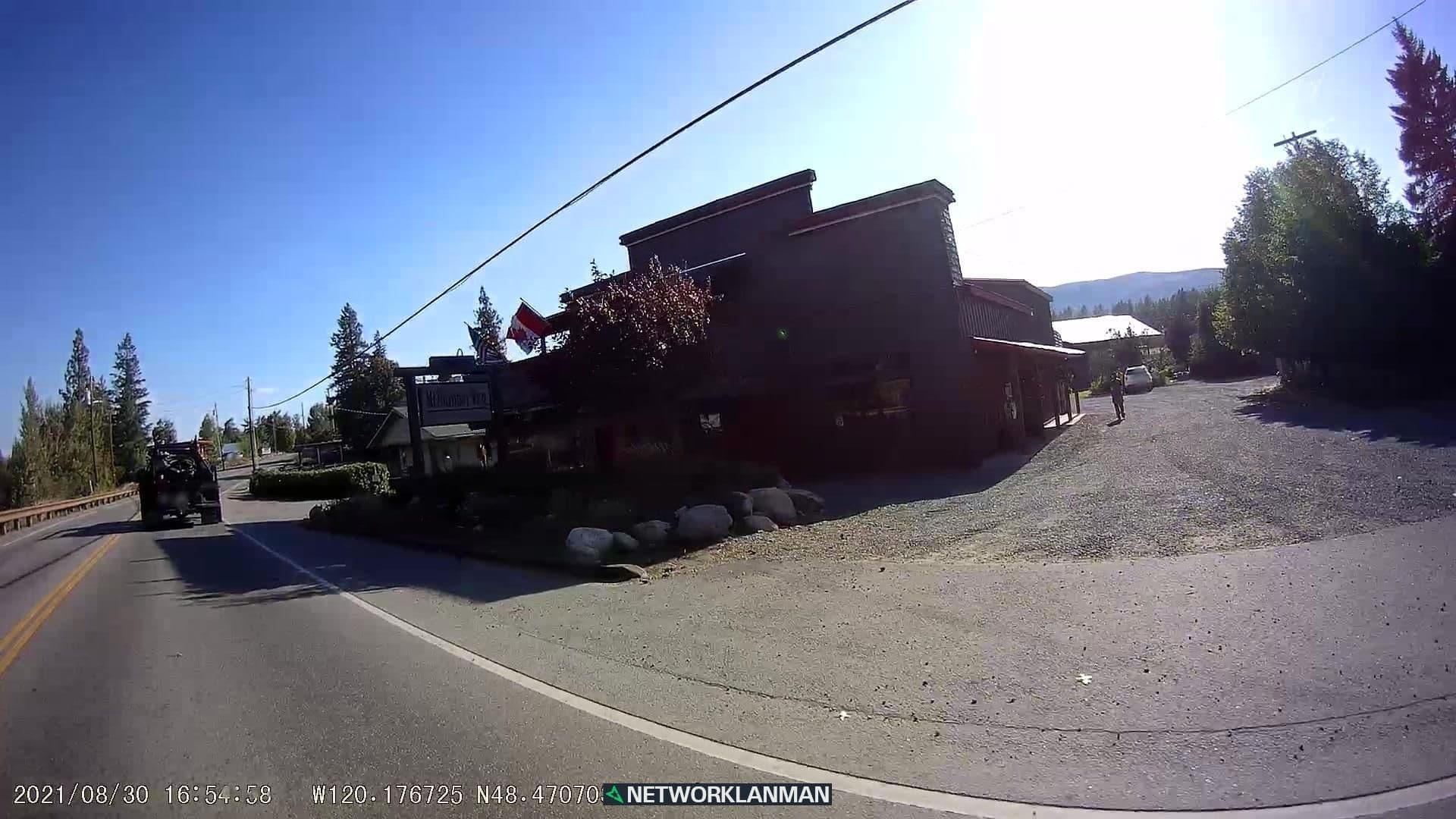 Street view near Mt. Gardner Inn, Okanogan — © networklanman (CC BY-SA · Mapillary)