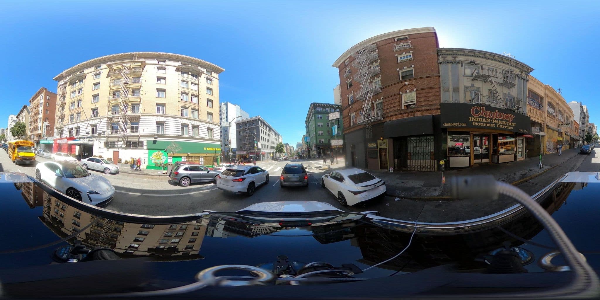Street view near The Crosby on O' Farrell, Chinatown