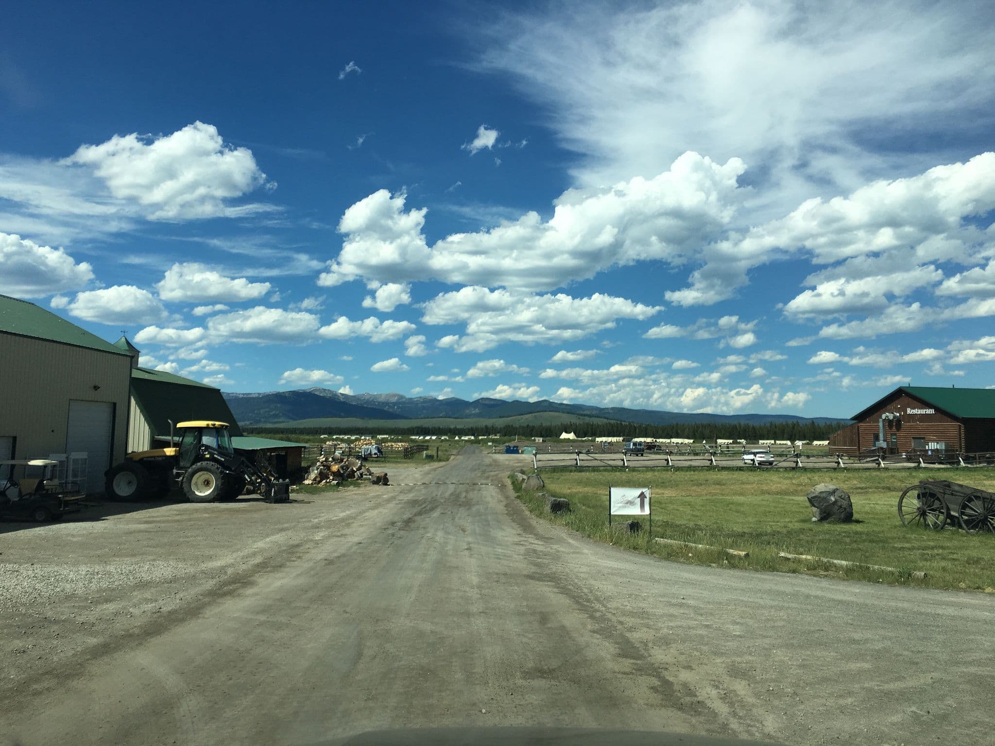 Street view near Yellowstone under canvas, West Yellowstone