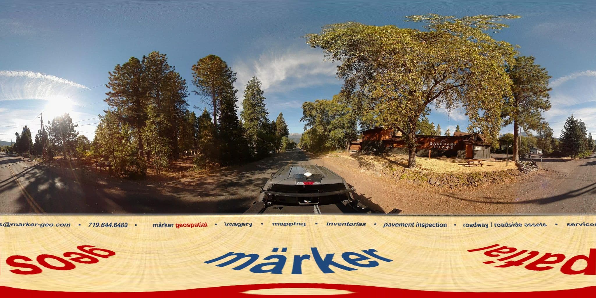 Street view near Basecamp Lodge, Mount Shasta — © marker_geo1 (CC BY-SA · Mapillary)