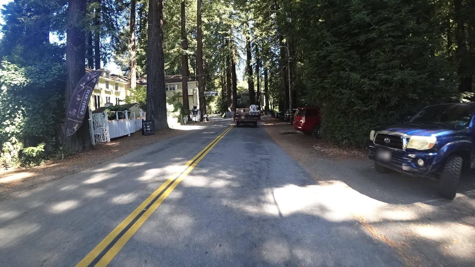 Street view near Boho Manor, Monte Rio — © marker_geo (CC BY-SA · Mapillary)