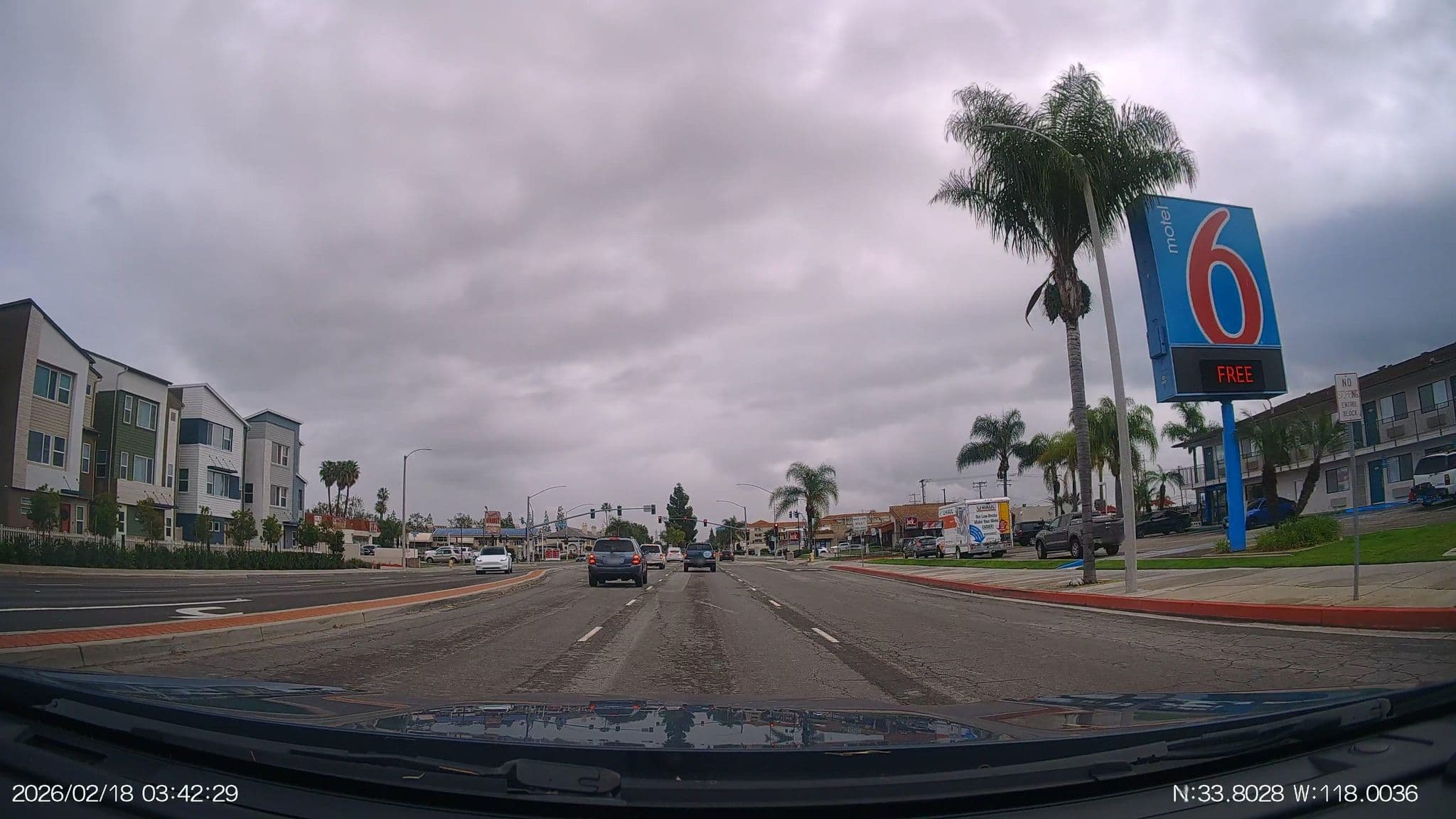 Street view near Motel 6, Stanton — © aHS (CC BY-SA · Mapillary)
