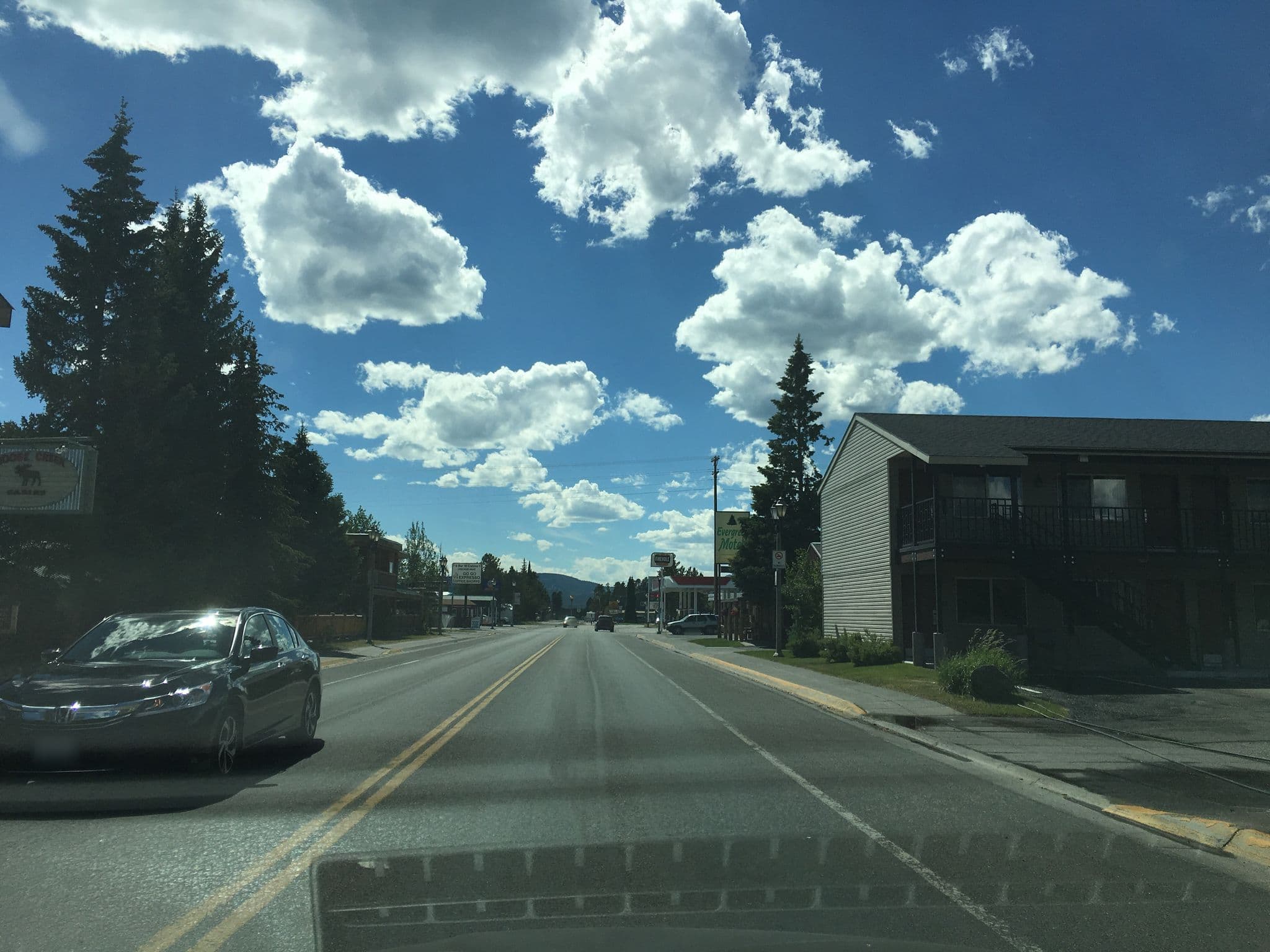 Street view near Crosswinds Inn, West Yellowstone