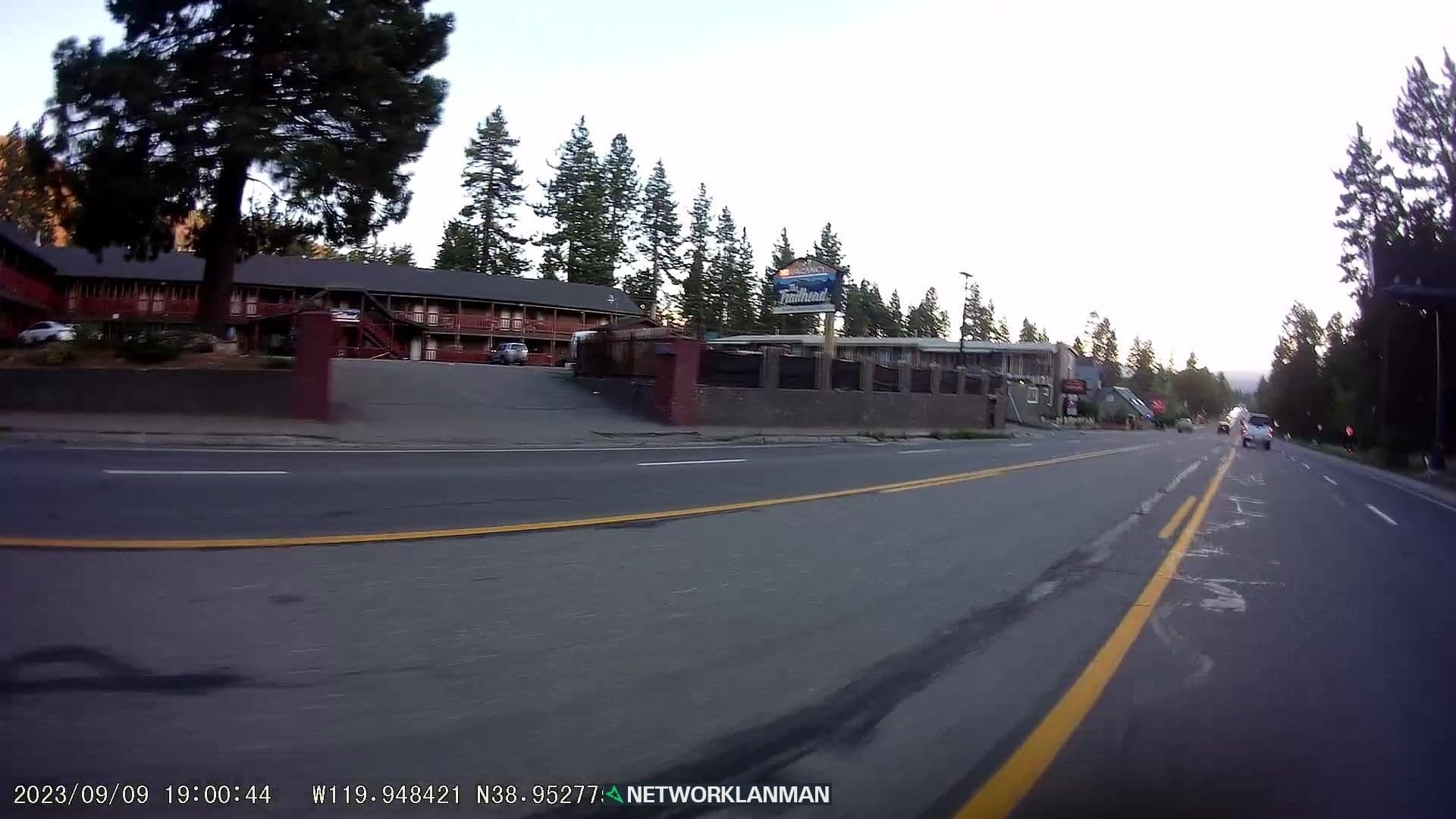Street view near National 9 Inn, South Lake Tahoe — © networklanman (CC BY-SA · Mapillary)