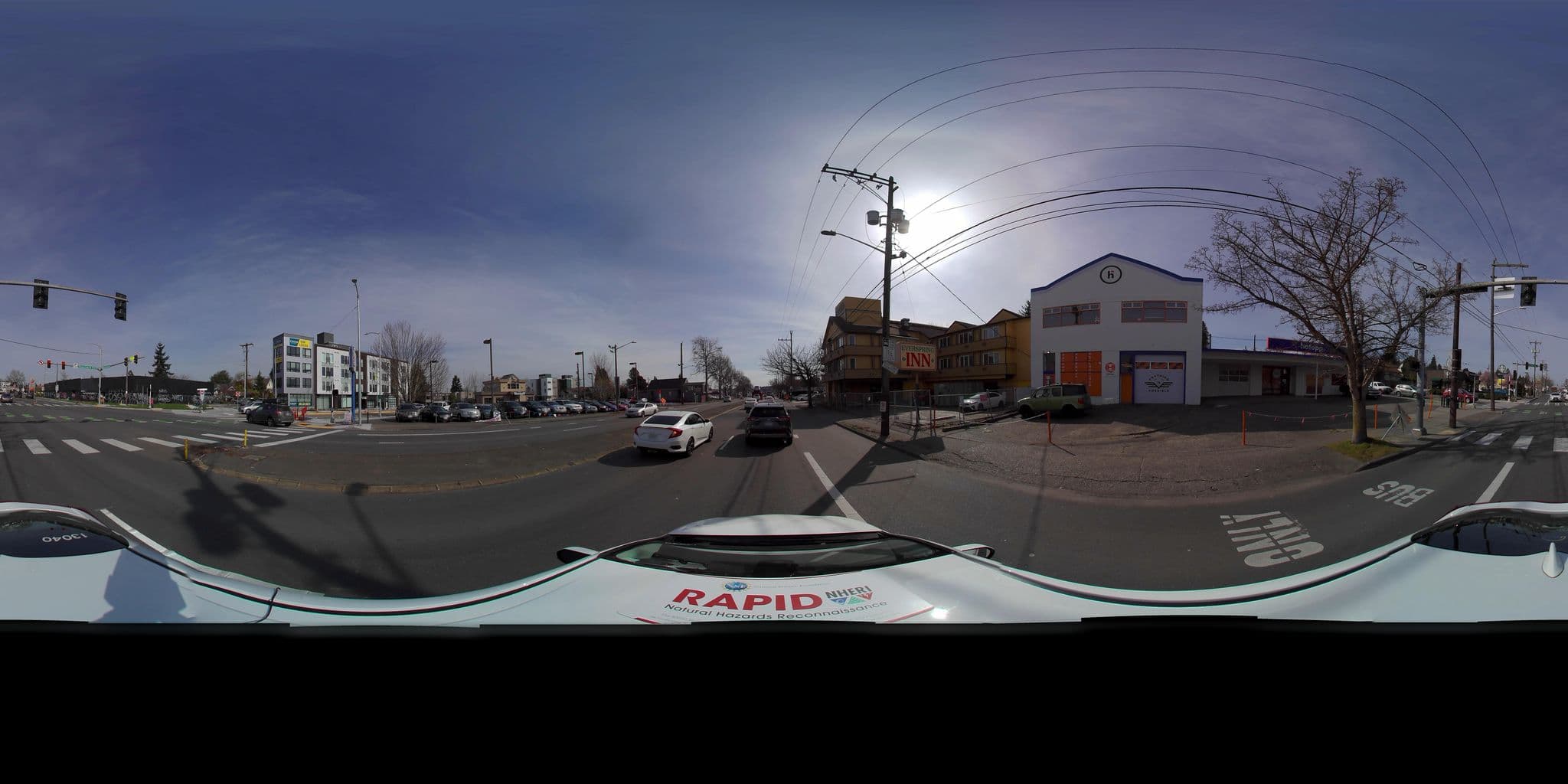Street view near Everspring Inn, Shoreline — © uwrapid (CC BY-SA · Mapillary)