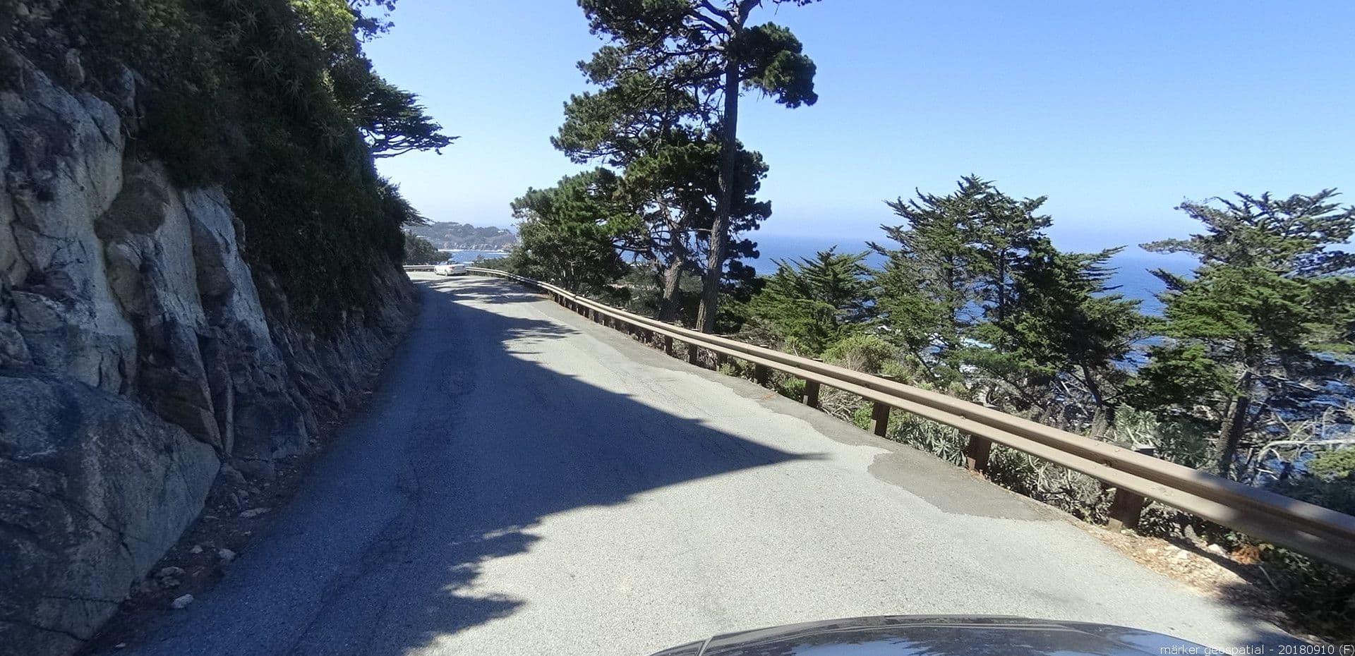 Street view near Hyatt Carmel Highlands, Overlooking Big Sur Coast & Highlands Inn, A Hyatt Residence Club, Carmel-by-the-Sea — © marker_geo (CC BY-SA · Mapillary)