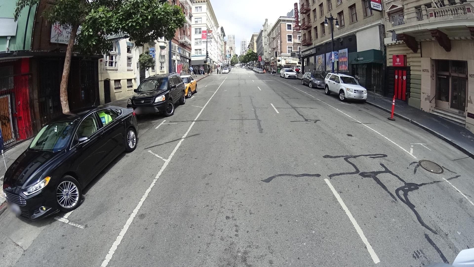 Street view near Bel Air Hotel, San Francisco