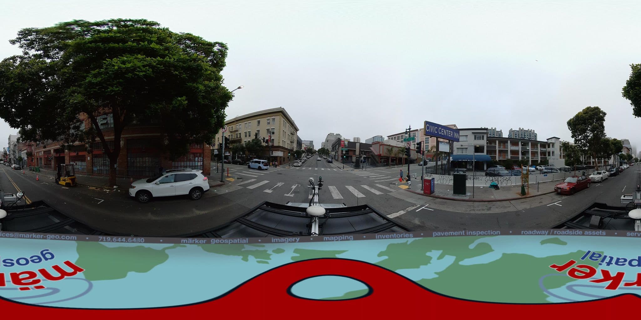 Street view near Civic Center Inn, San Francisco
