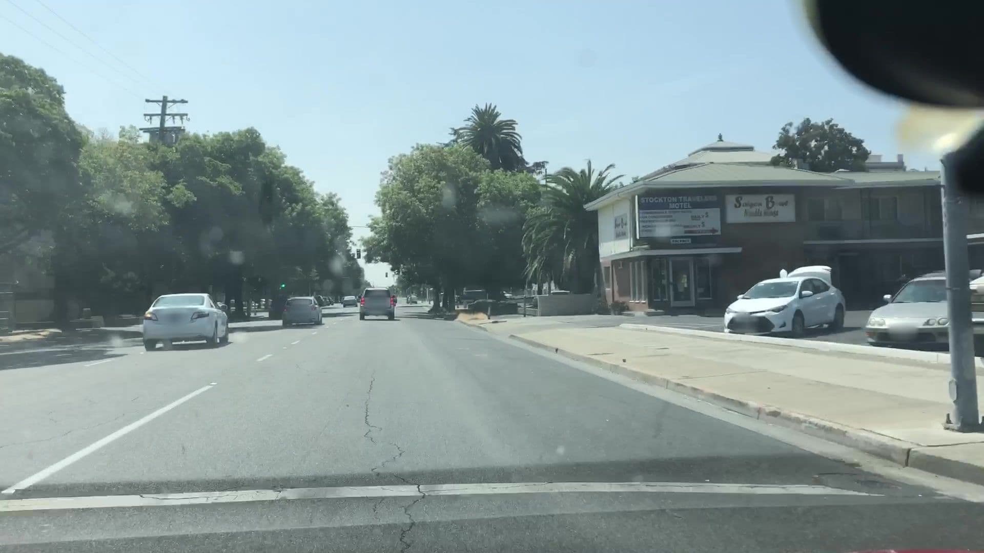 Street view near Stockton Travellers Motel, Stockton — © lvl5 (CC BY-SA · Mapillary)