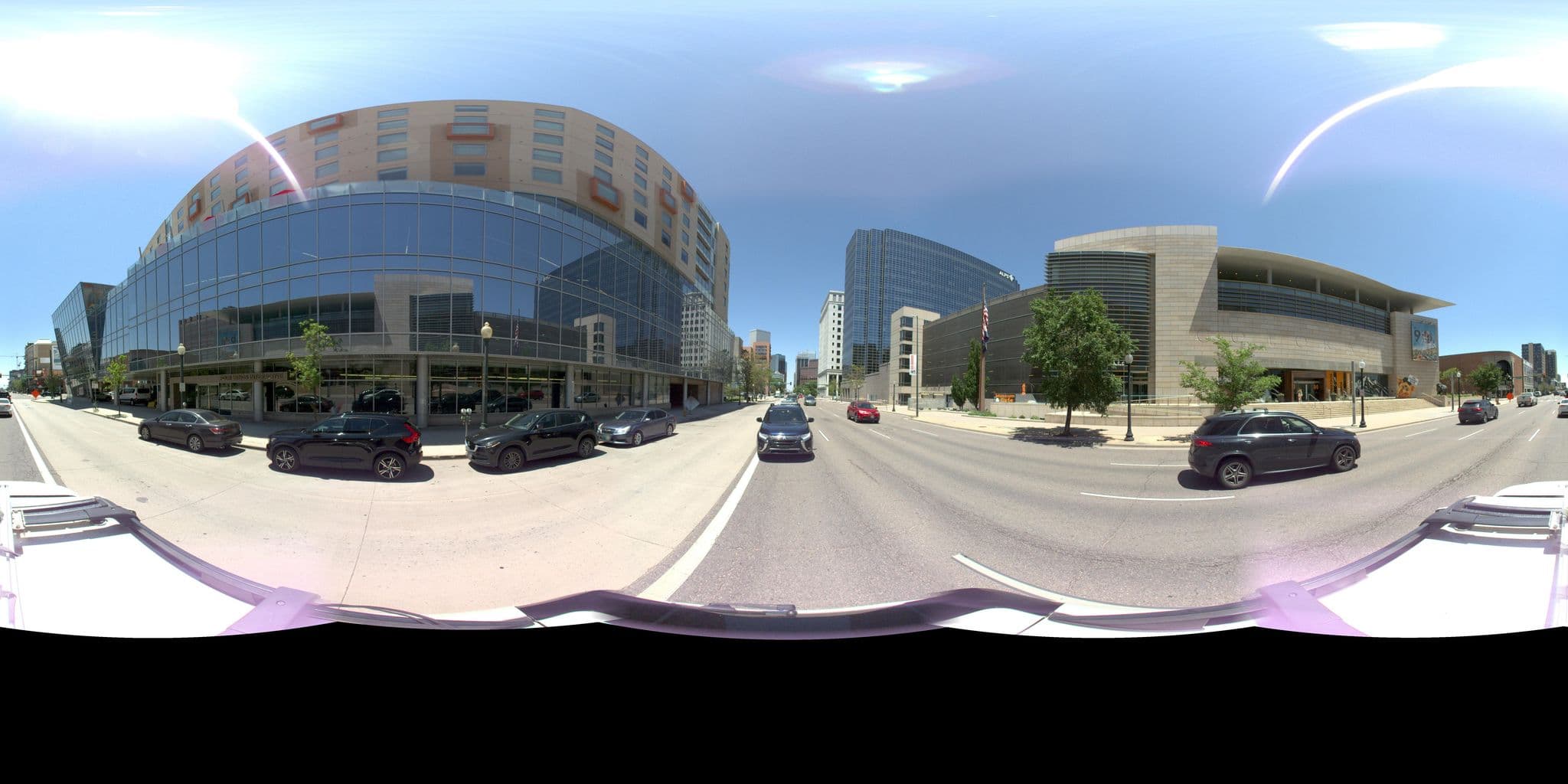 Street view near the Art Hotel, Denver