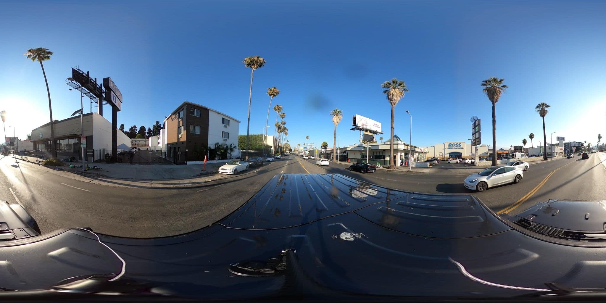 Street view near Comfort Inn, Hollywood
