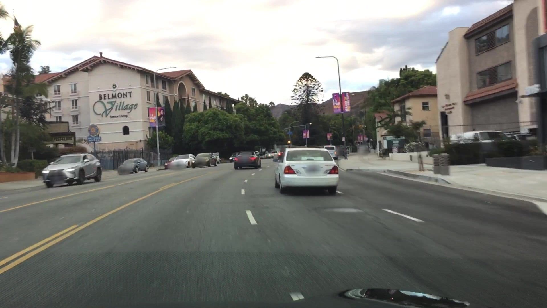 Street view near Hotel Lexen, Hollywood