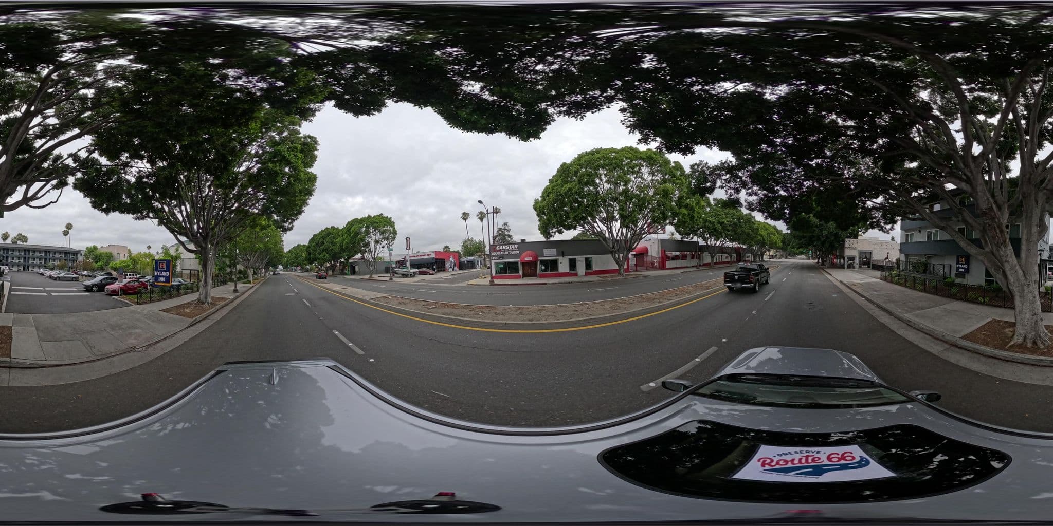 Street view near Hyland Inn, East Pasadena — © nthp_gis (CC BY-SA · Mapillary)