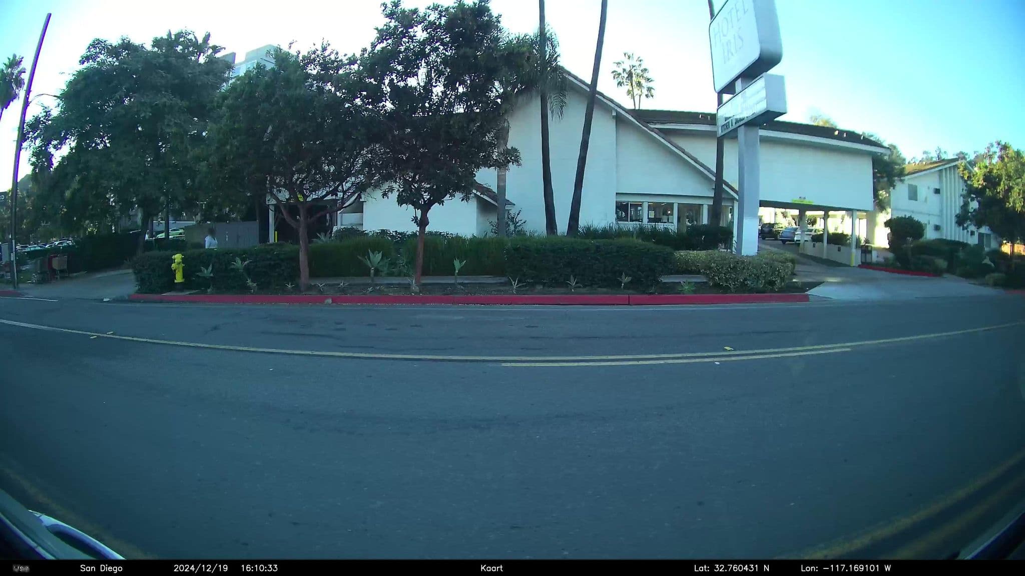 Street view near Hotel Iris, San Diego — © GoProMAX3M (CC BY-SA · Mapillary)