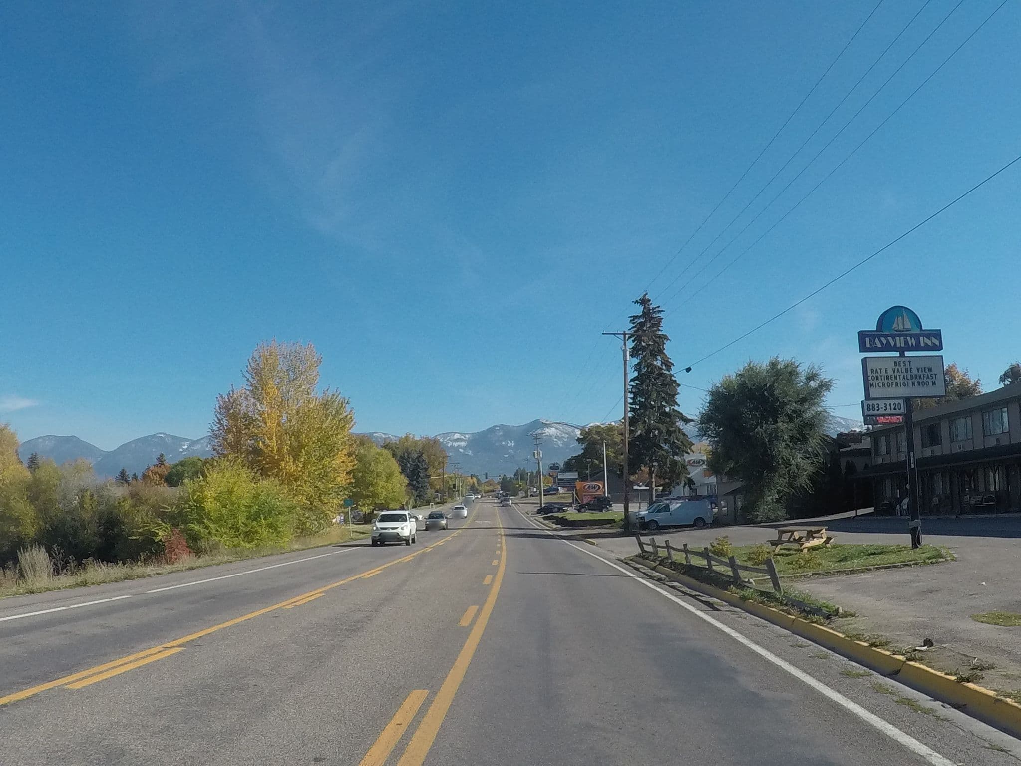 Street view near Bayview Inn, Polson — © chrisbeddow (CC BY-SA · Mapillary)