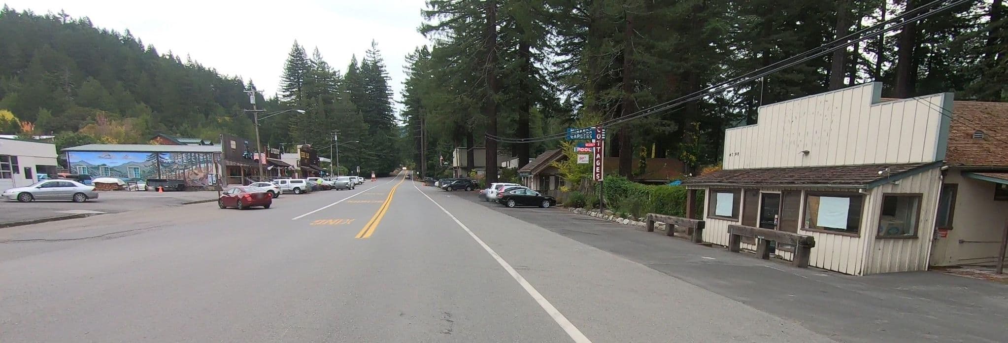 Street view near Miranda Gardens Resort, Redway — © networklanman (CC BY-SA · Mapillary)