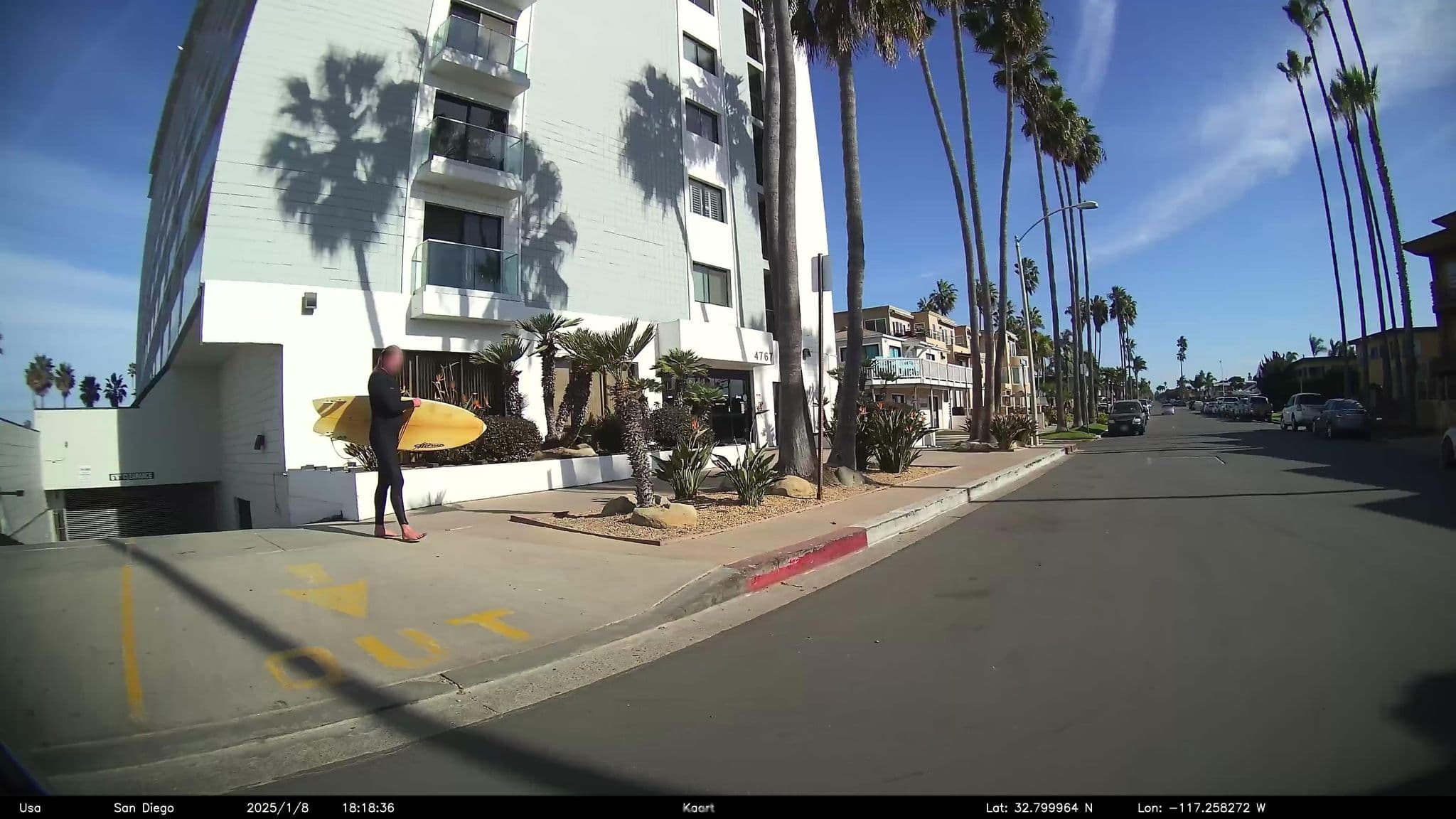 Street view near Capri by the sea, La Jolla — © GoProMAX3M (CC BY-SA · Mapillary)