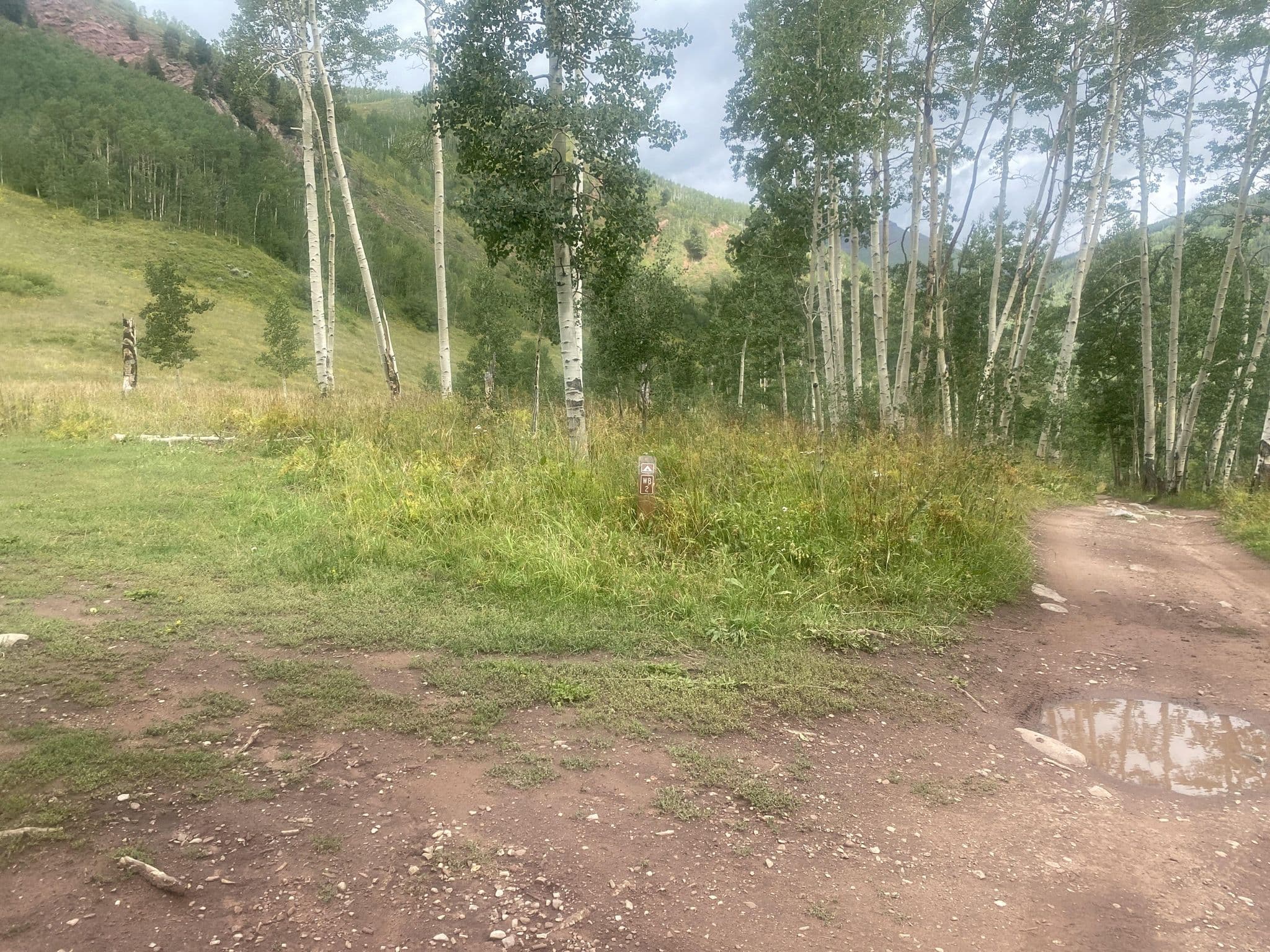Street view near Campsite WB 2, Crested Butte — © derricknehrenberg (CC BY-SA · Mapillary)