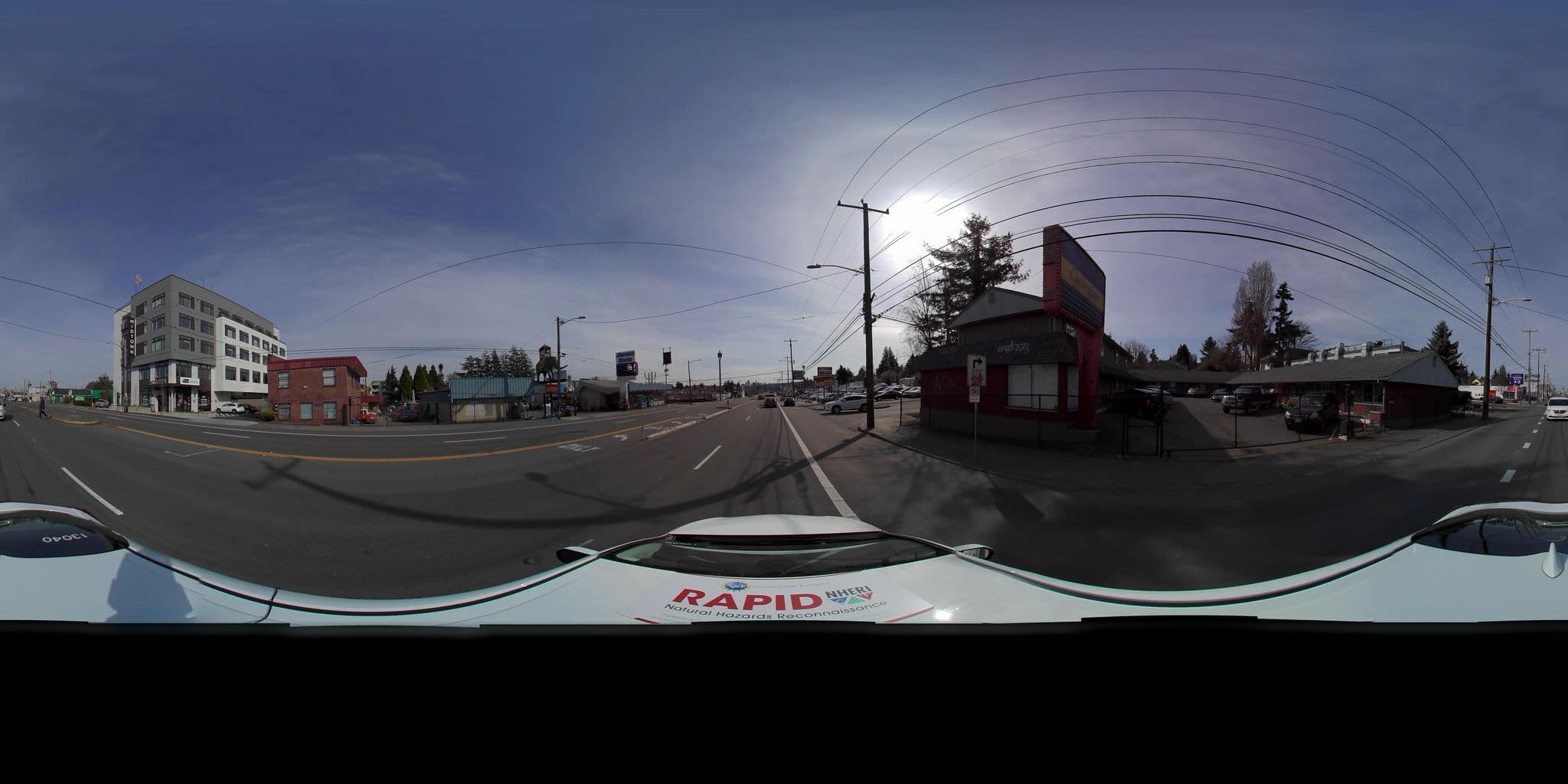 Street view near The Motel Georgian, Shoreline — © uwrapid (CC BY-SA · Mapillary)