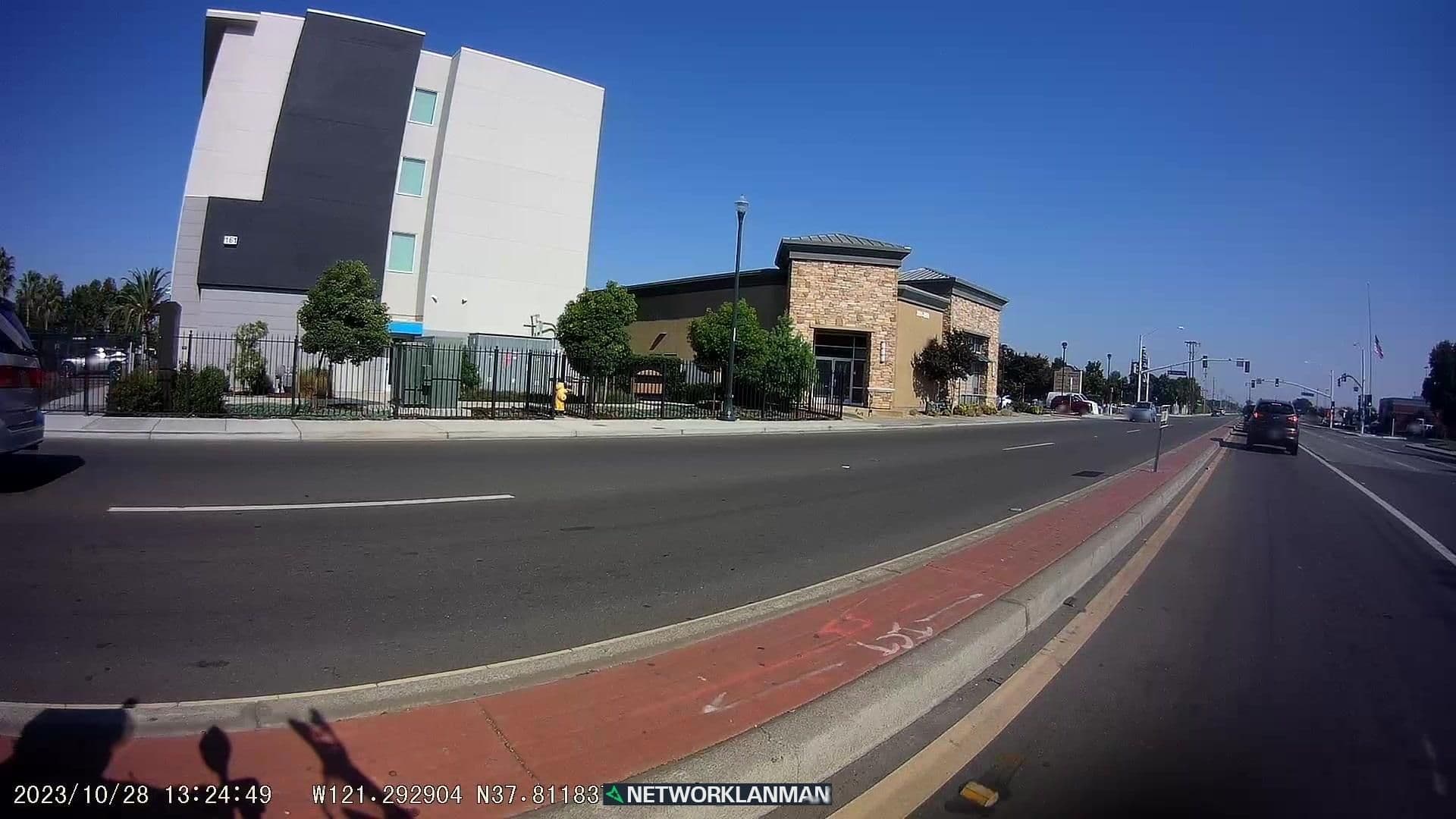 Street view near Tru, Lathrop — © networklanman (CC BY-SA · Mapillary)