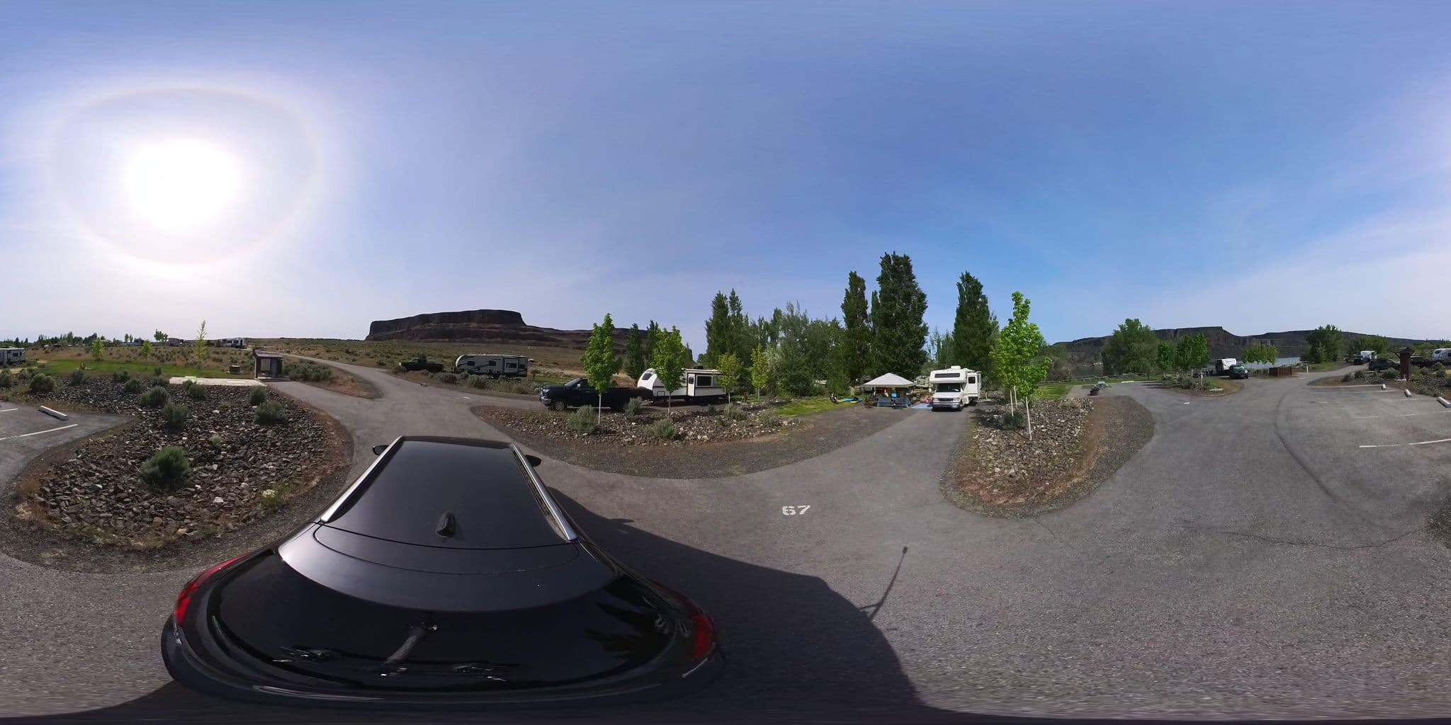 Street view near Steamboat Rock State Park Campground, Electric City — © ChronicHiker (CC BY-SA · Mapillary)