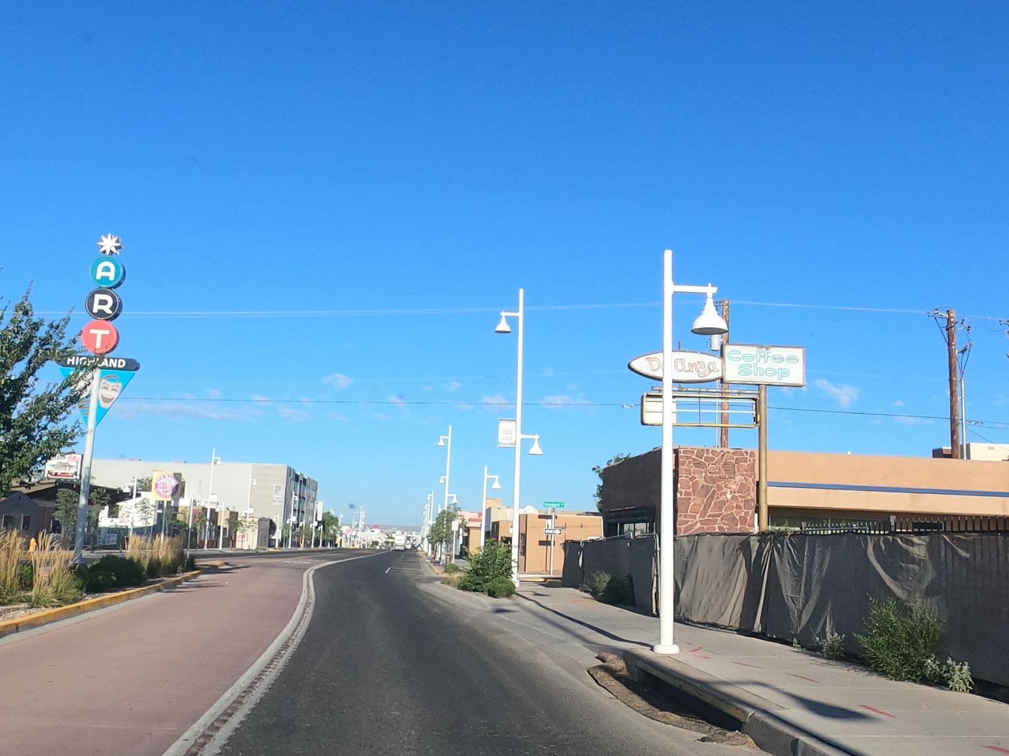 Street view near De Anza Motor Lodge, Albuquerque