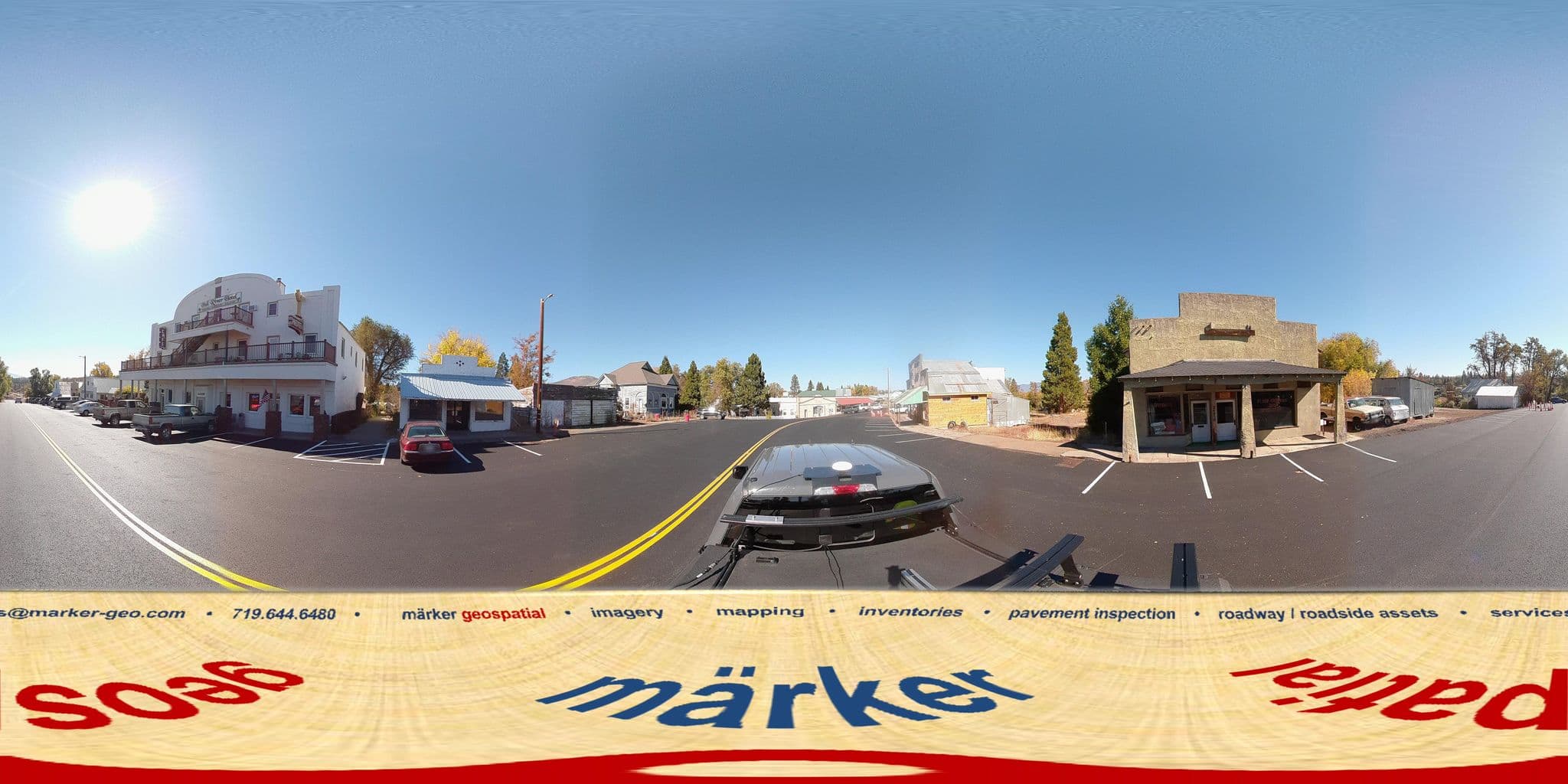 Street view near Fall River Hotel, Burney — © marker_geo1 (CC BY-SA · Mapillary)