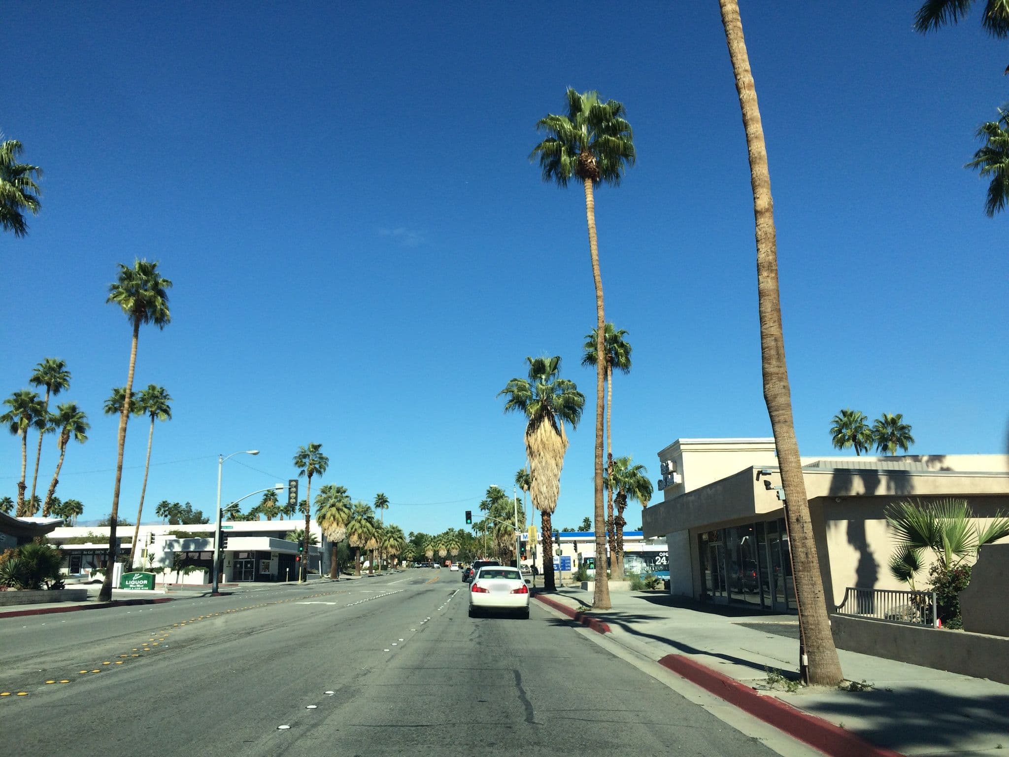 Street view near Arrive Hotel, Palm Springs