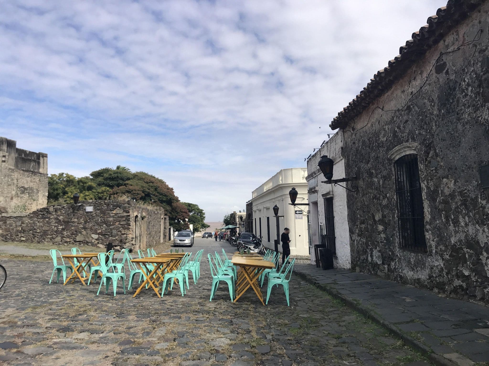 Street view near Posada Plaza Mayor, Colonia del Sacramento — © miguel_andrade (CC BY-SA · Mapillary)