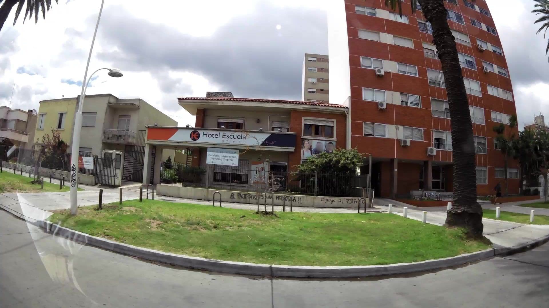 Street view near Hotel Escuela, Montevideo — © kaartcam (CC BY-SA · Mapillary)