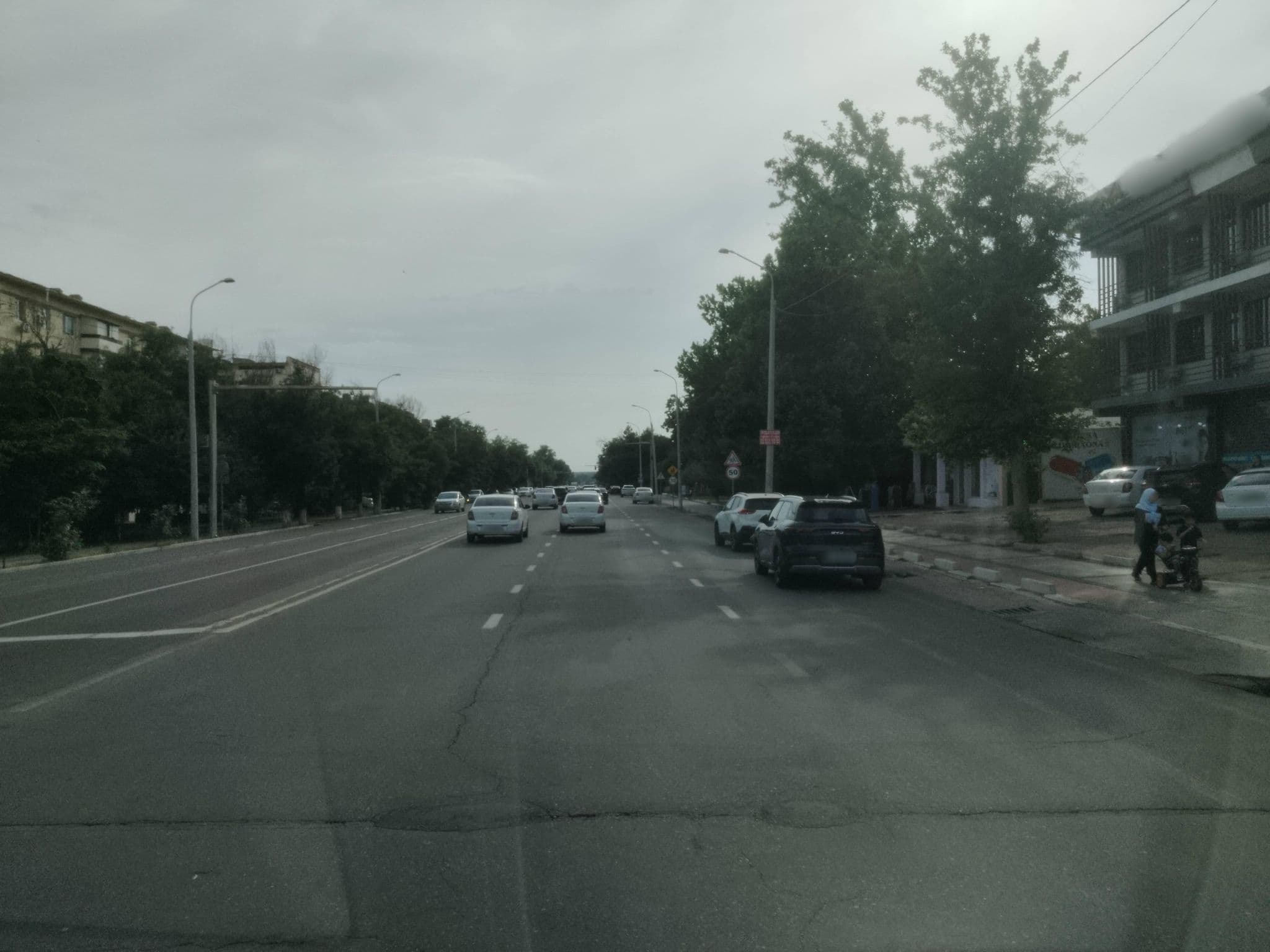 Street view near The Time Hotel, Tashkent