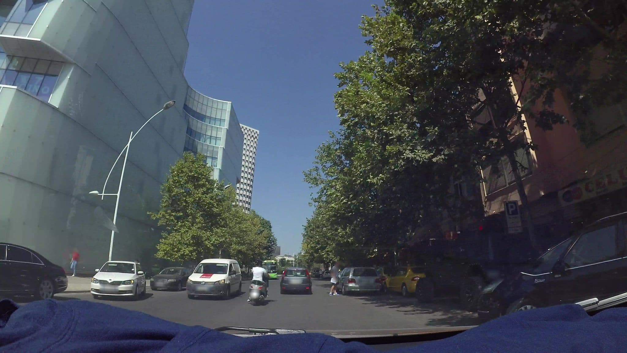 Street view near London Hotel, Tirana